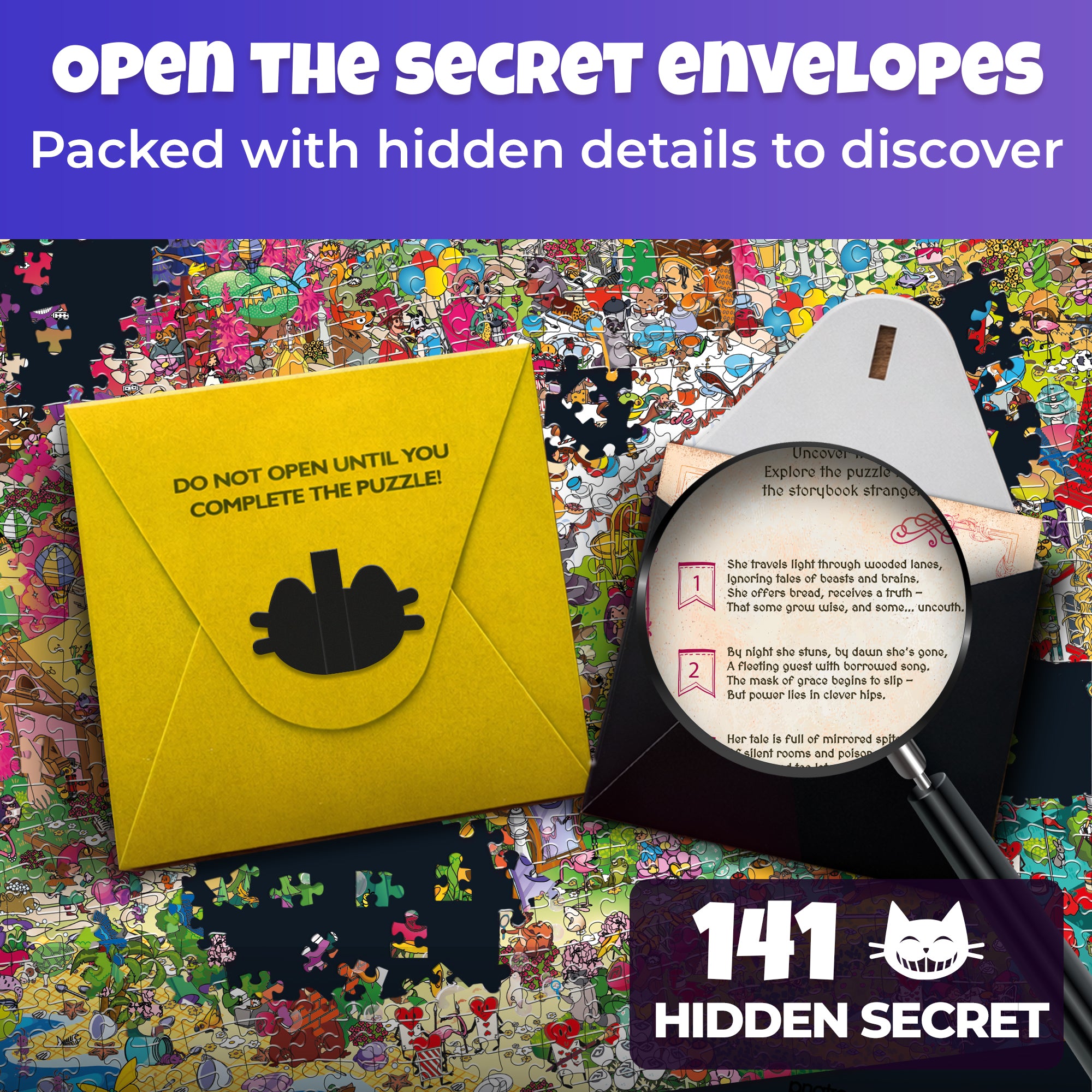 1000 Pcs Puzzle for Adults with Hidden Tasks | Alice in Wonderland