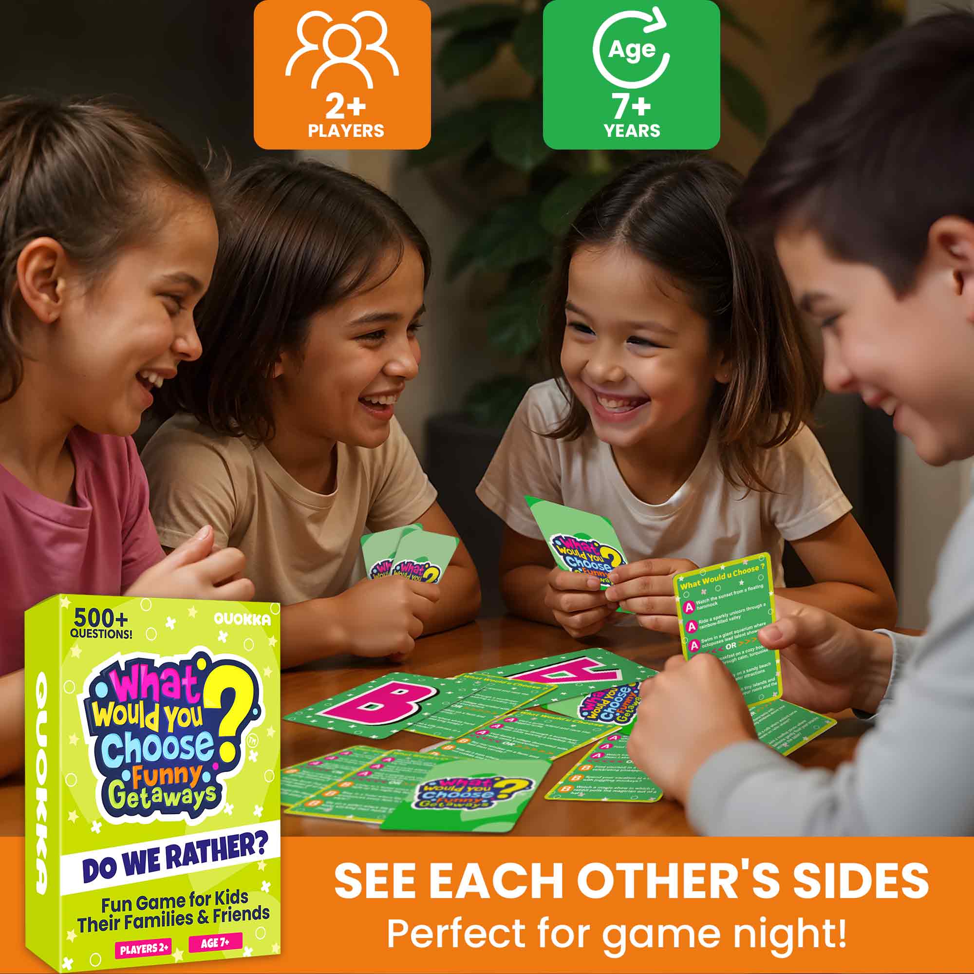 Card Game What Would You Choose? Getaways for Kids & Family