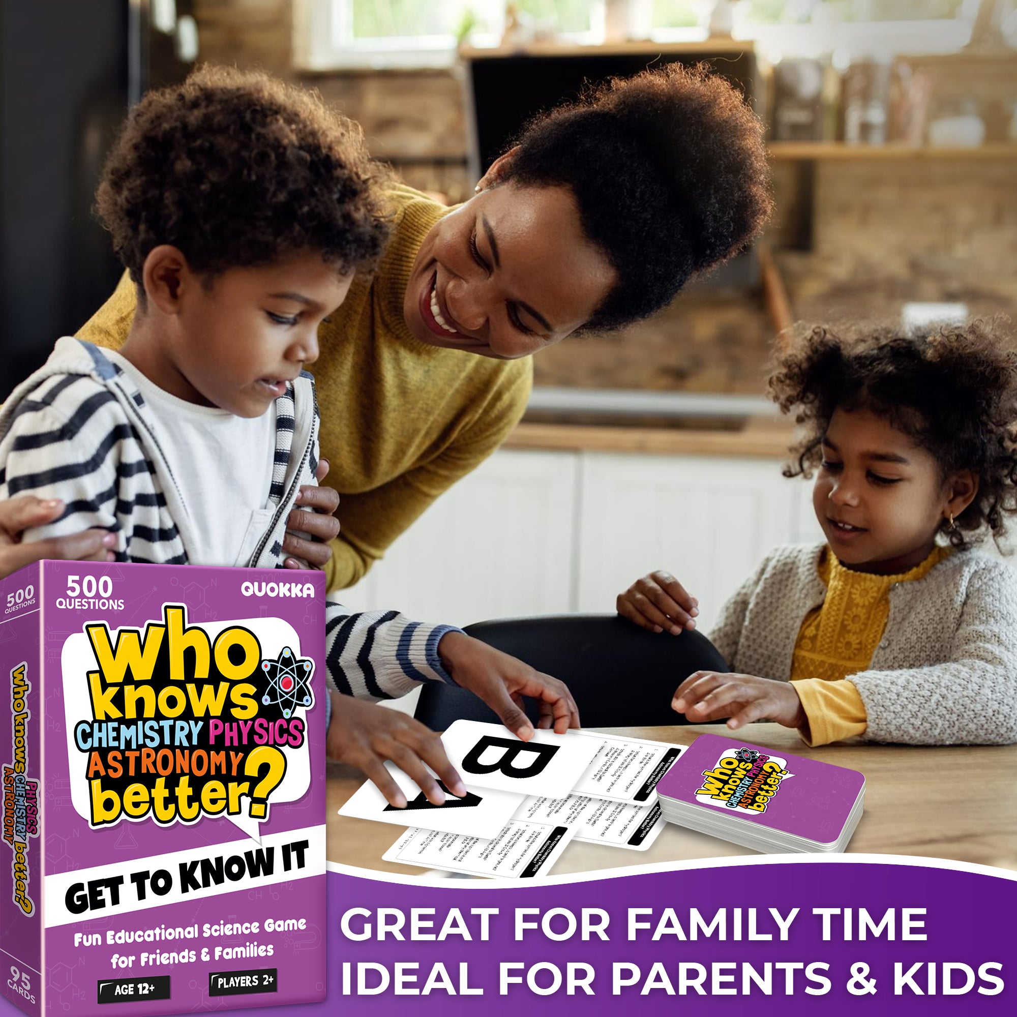 Trivia Family Game Who Knows Science Better? for Adults