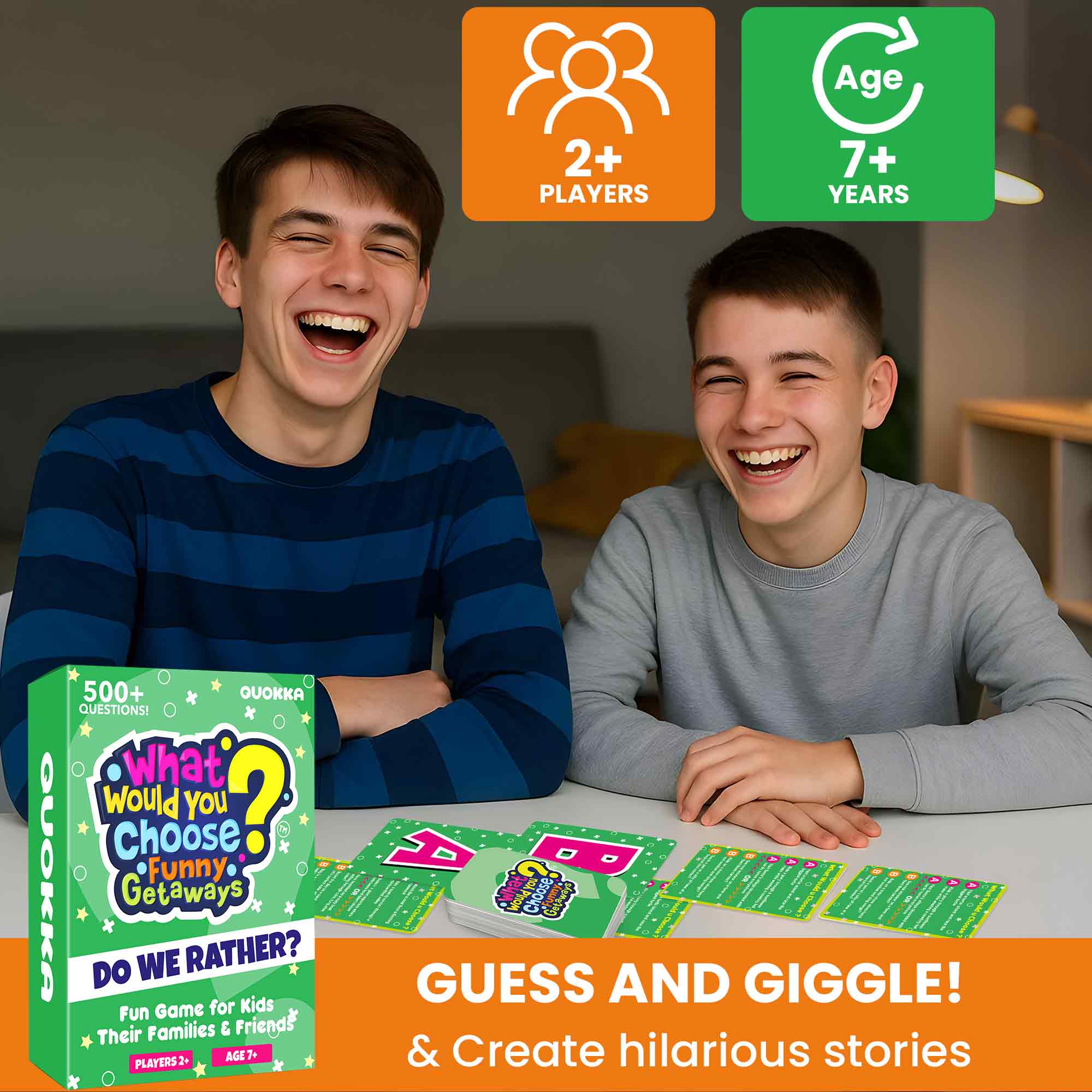 Card Game What Would You Choose? Getaways for Kids & Family