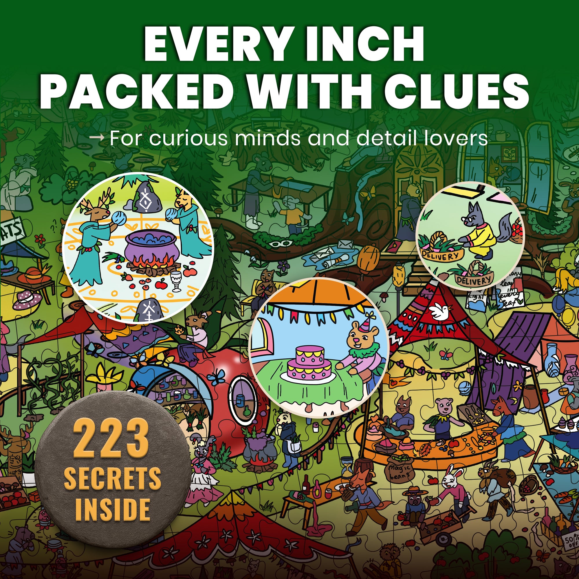 1000 Pcs Puzzle for Adults with Hidden Tasks | Twigtail Kingdom