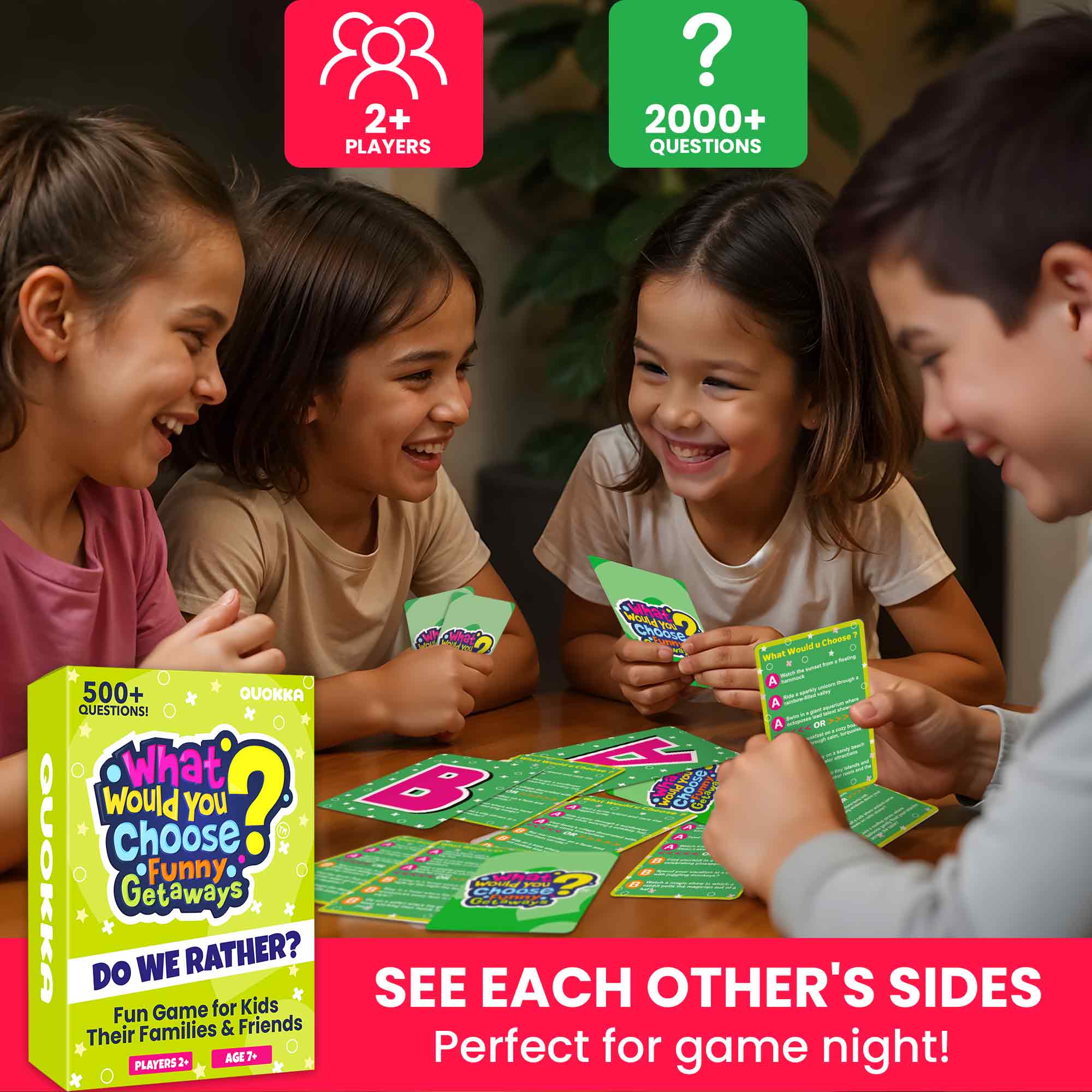 4 Set Card Game What Would You Choose?  for Kids & Family