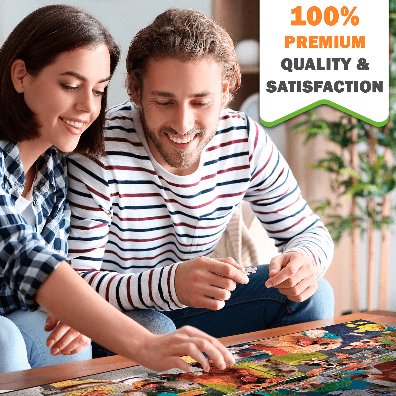 1000 Piece Unique Jigsaw Puzzle for Adults with Animals