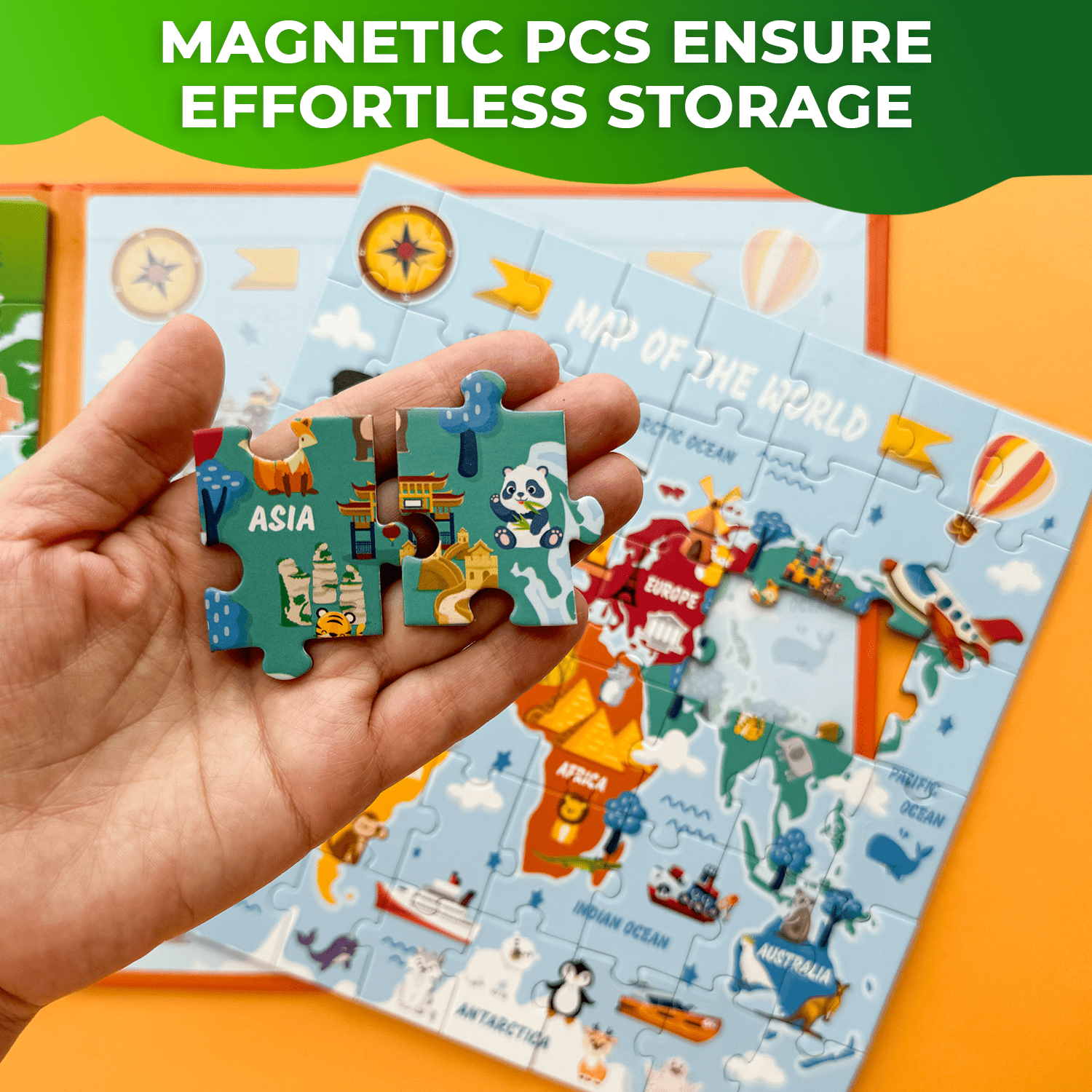 Magnetic Piece Puzzles for Kids