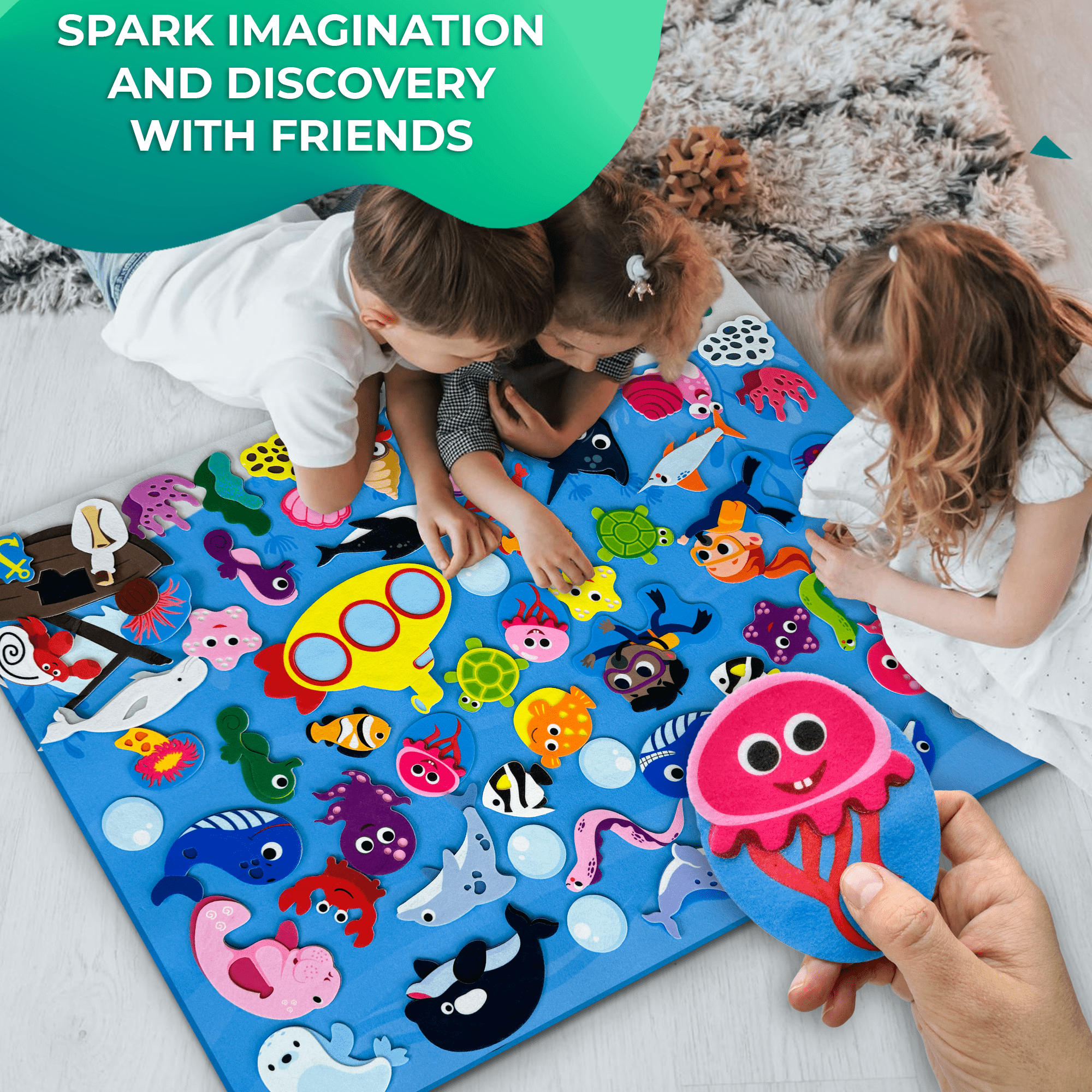 Felt Board Ocean for Kids Educational Flannel Toy