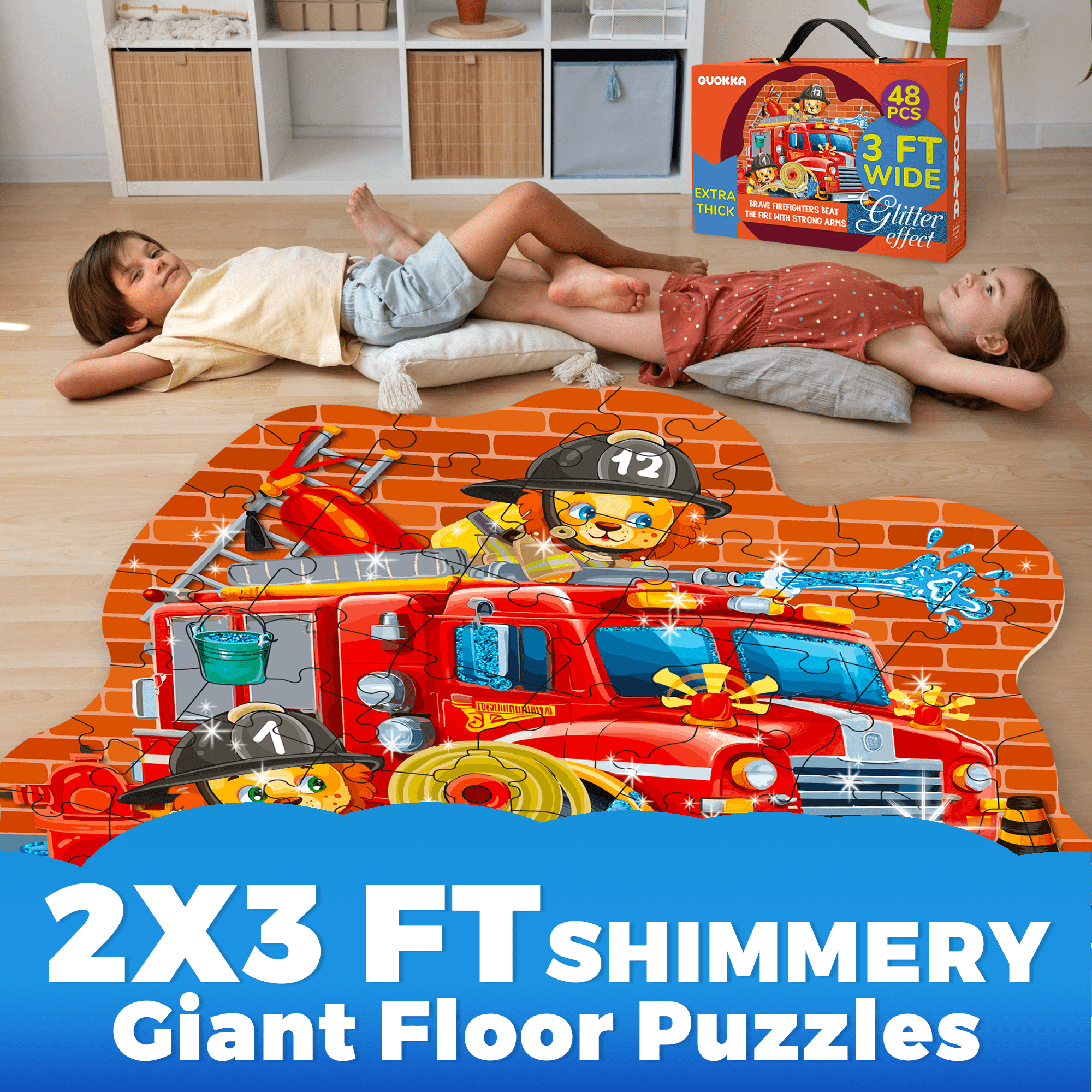 Glitter Floor Puzzles for Kids