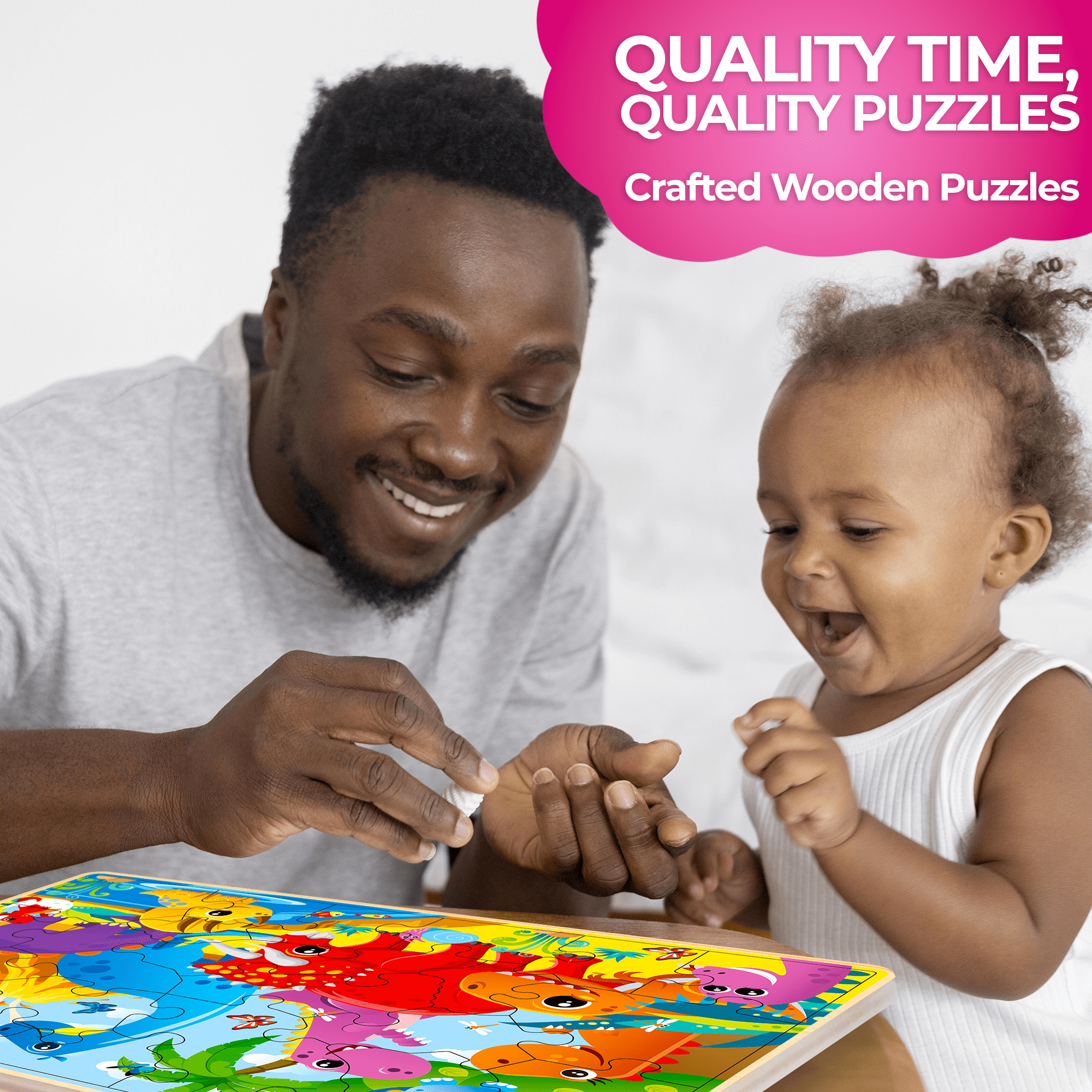 Wooden Puzzles for Toddlers