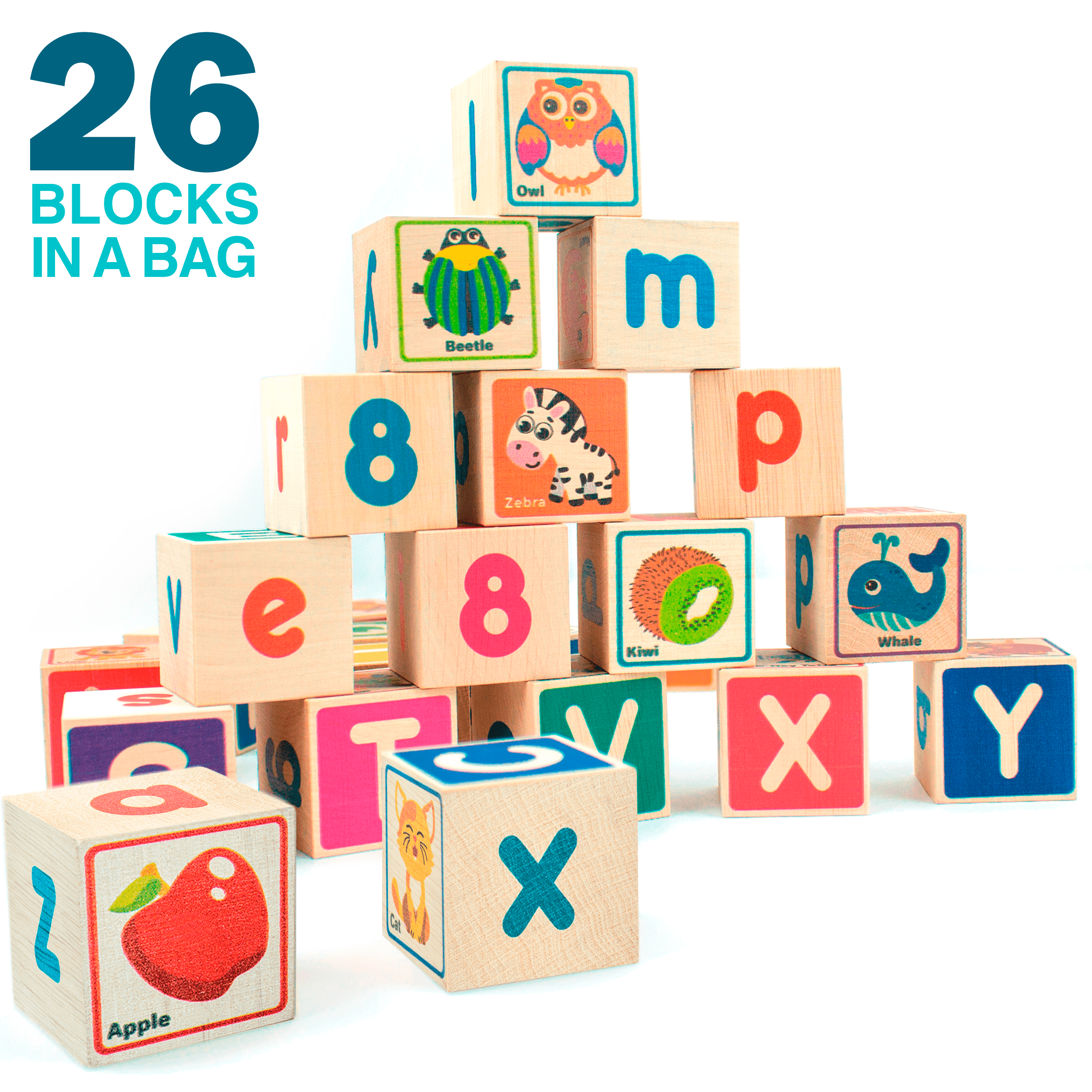 ABC Numbers Preschool Block Puzzles