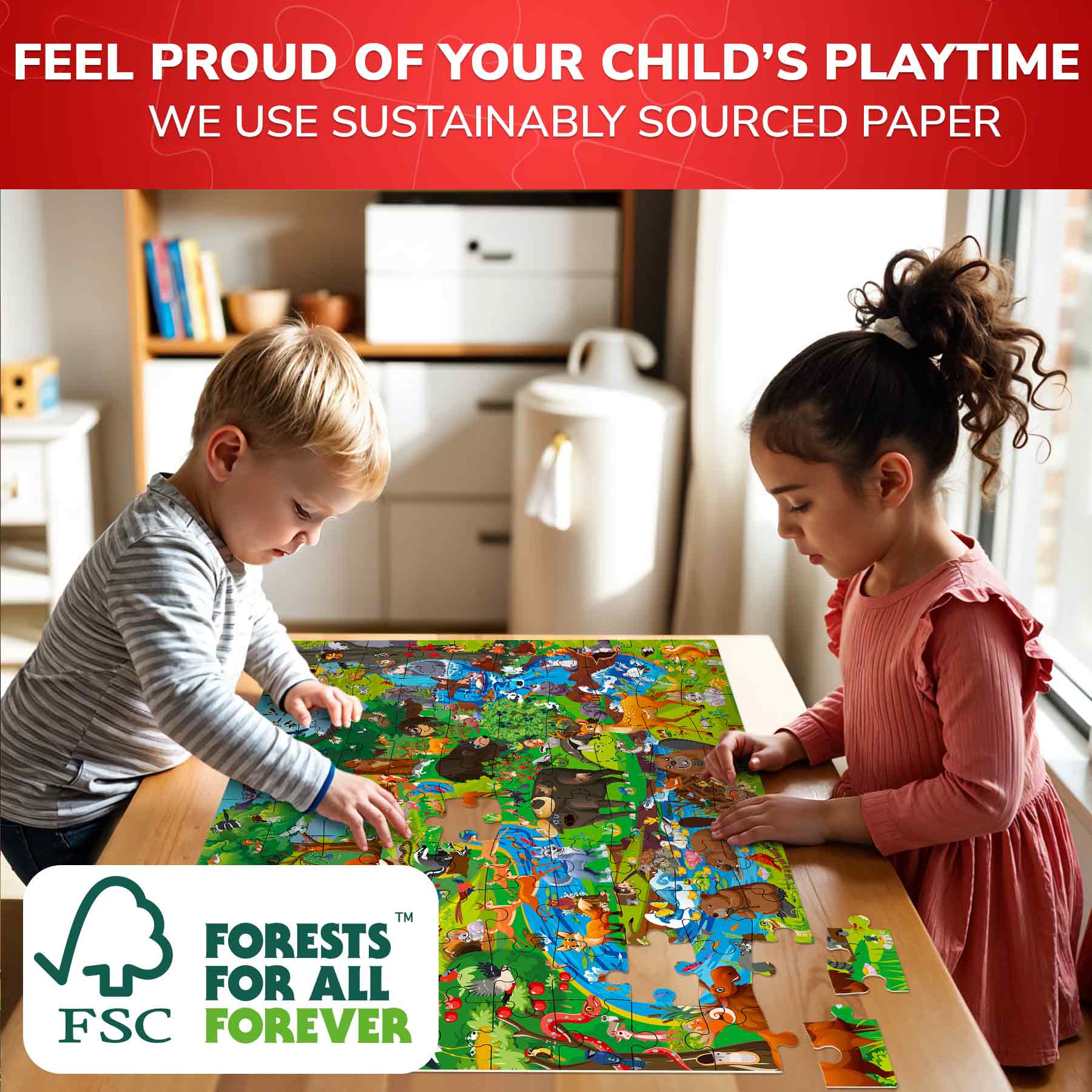 100-Piece Forest Puzzle