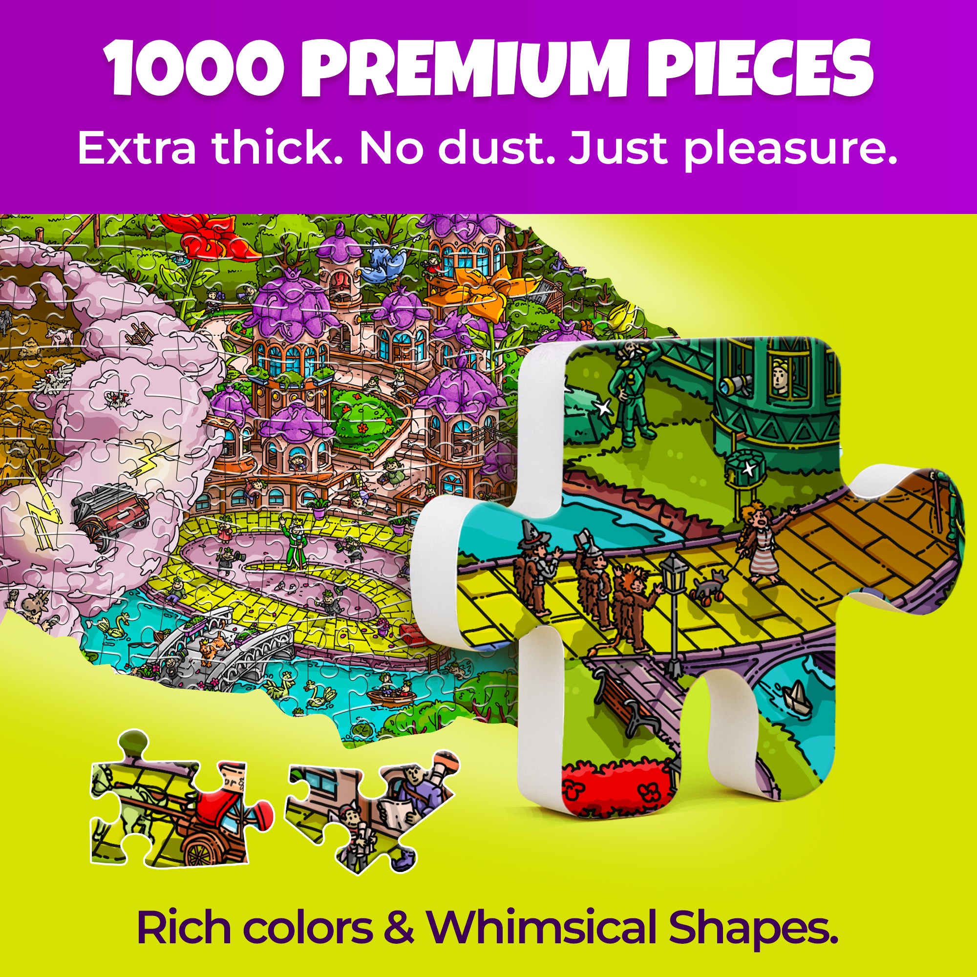 QUOKKA Fairytale Puzzle Bundle – 3x1000 Piece Adult Puzzles