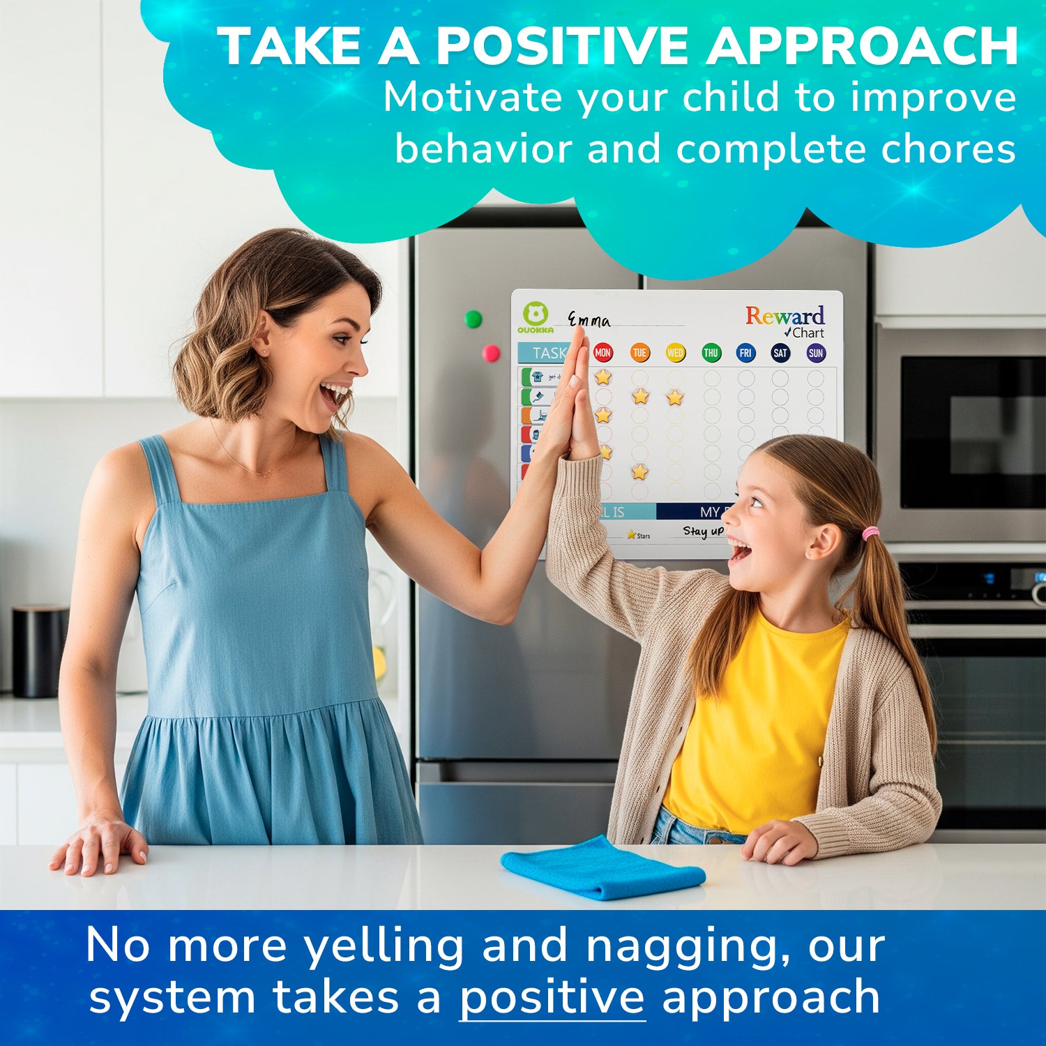 Reward Chart for Kids - Magnetic Behavior Chore Chart for Home