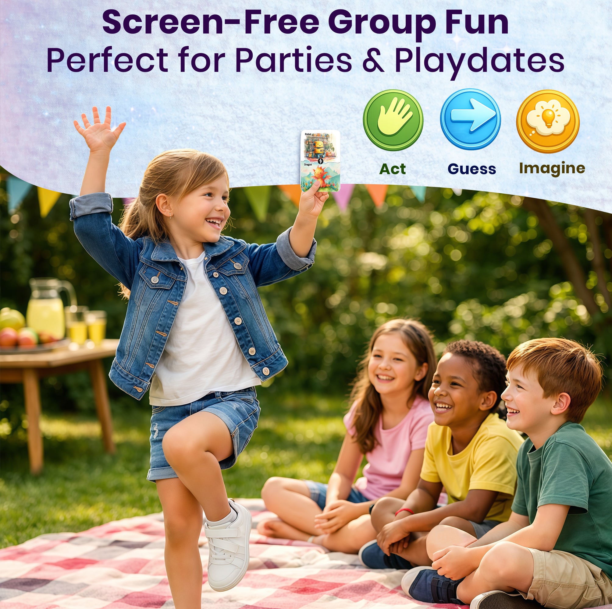 Charades for Kids – 200 Act & Guess Pantomime Tasks Game