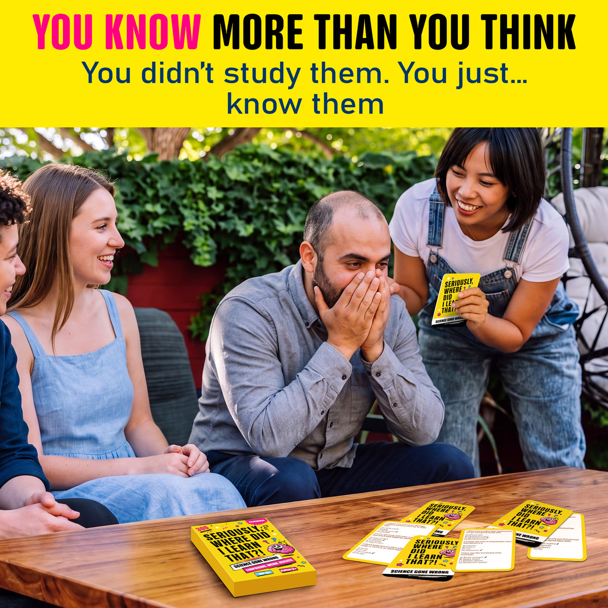 Trivia Card Games for Adults & Teens - 300 Questions on Science Facts