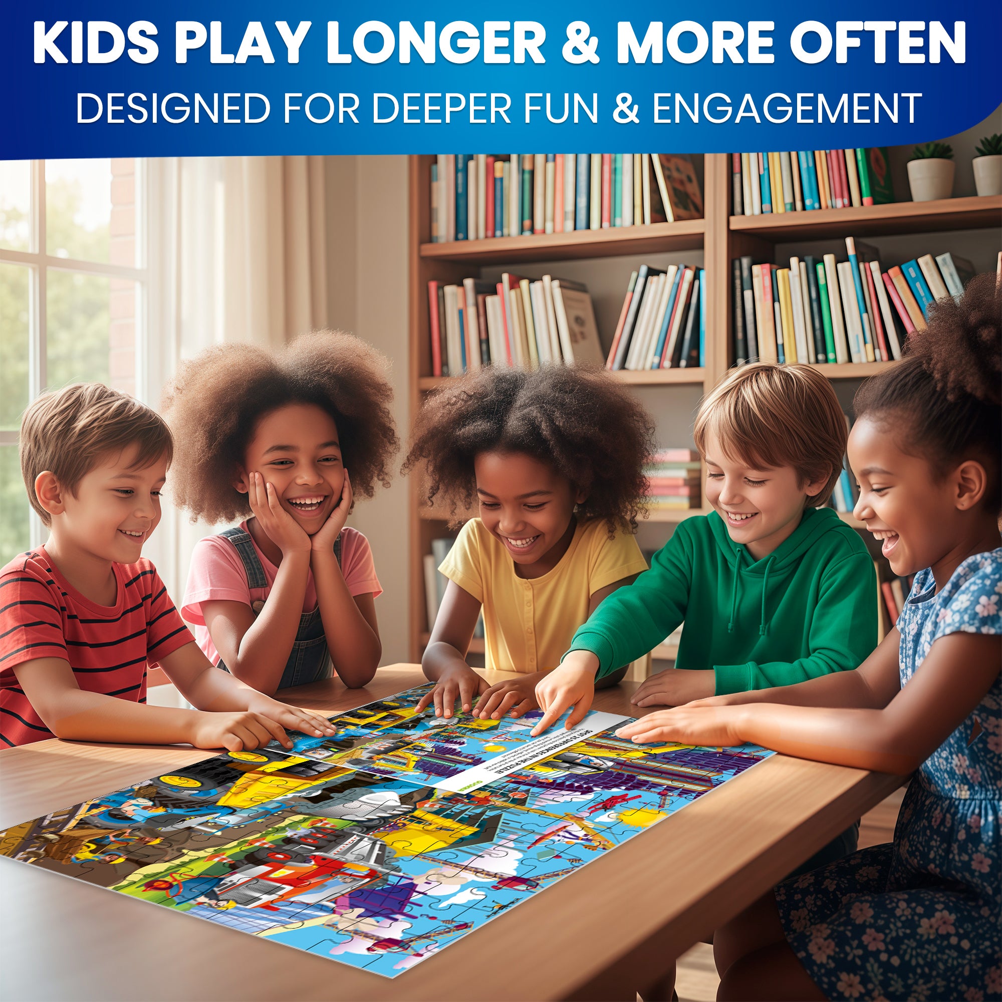 100 Pcs Puzzles for Kids | Wild Animals, Floral