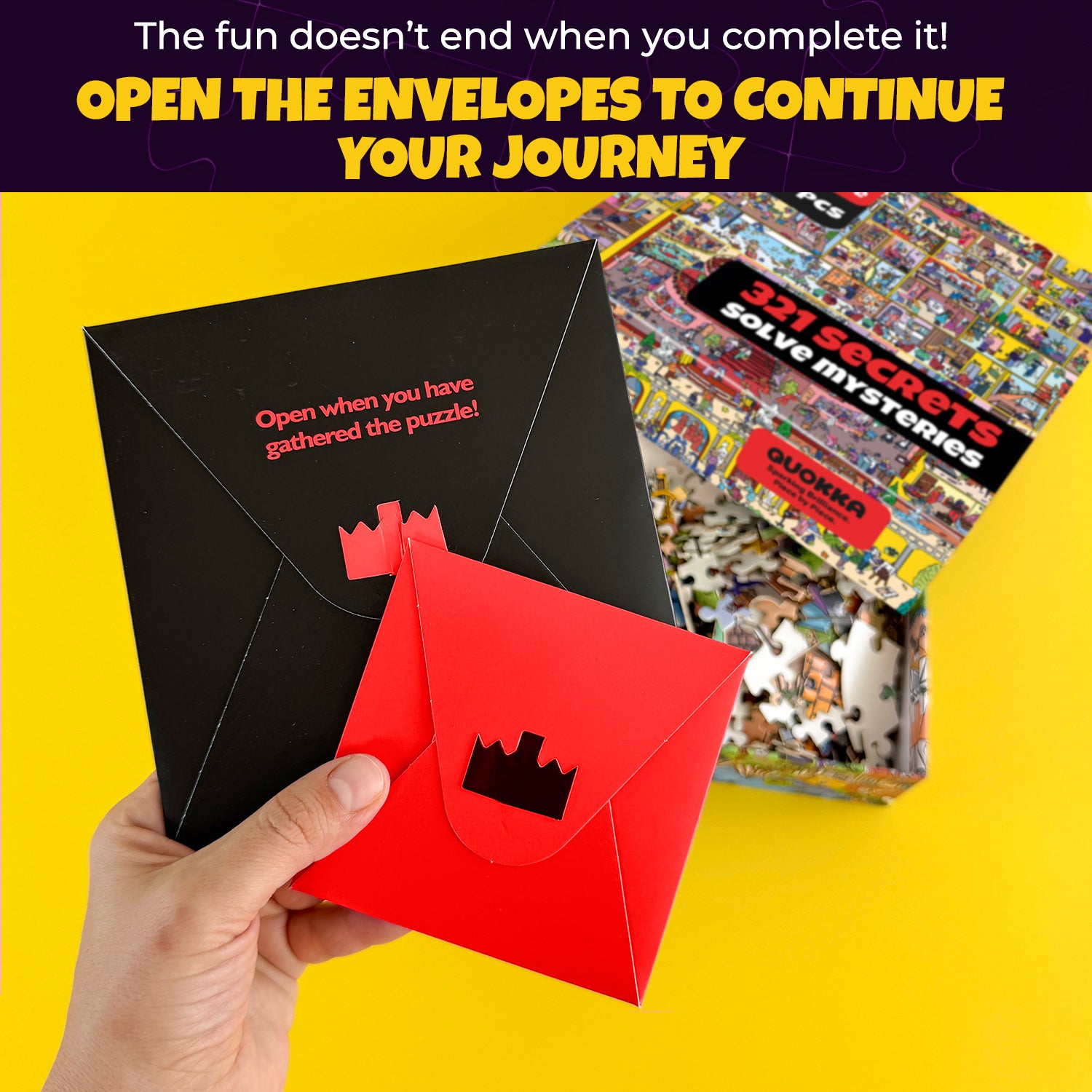 QUOKKA 1000 Piece Jigsaw – Hidden Tasks, Audio Story & Premium Fit