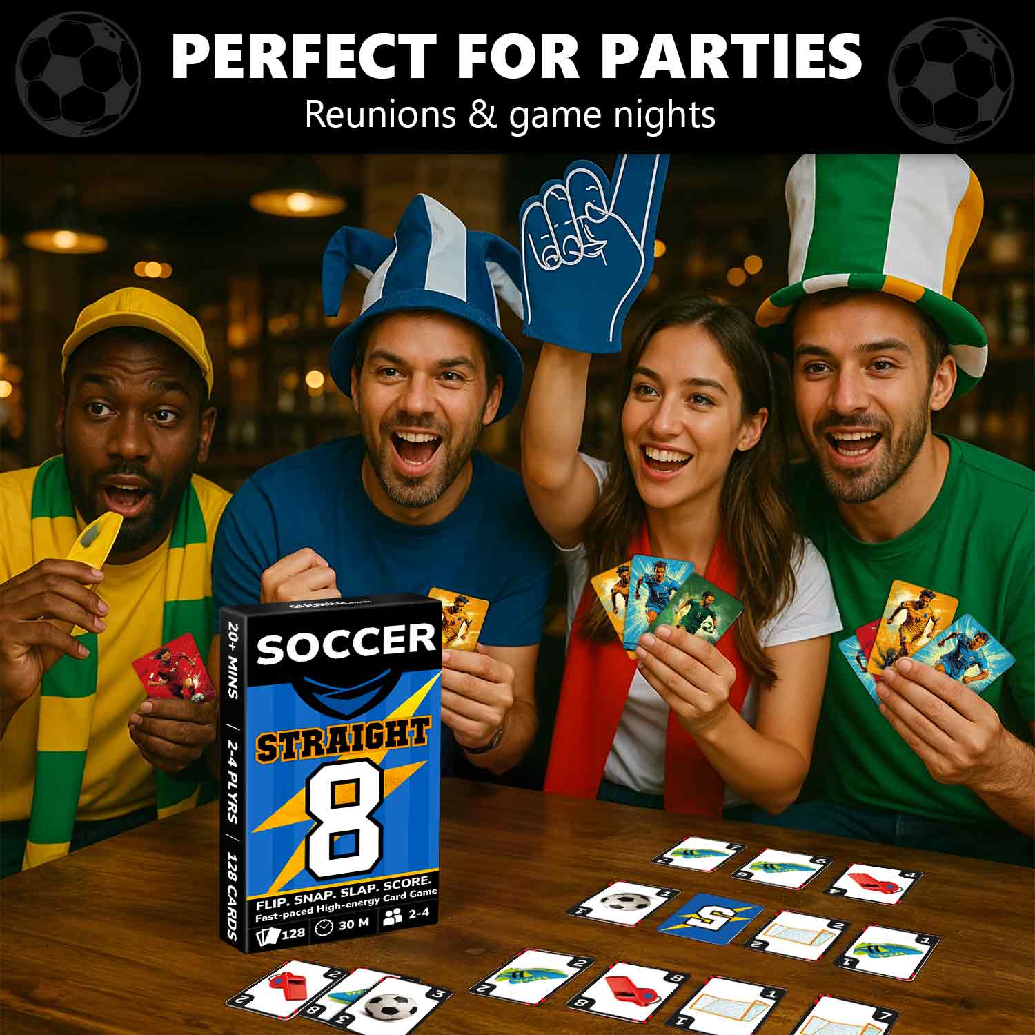 Fast-Paced Soccer Card Game for Kids & Adults