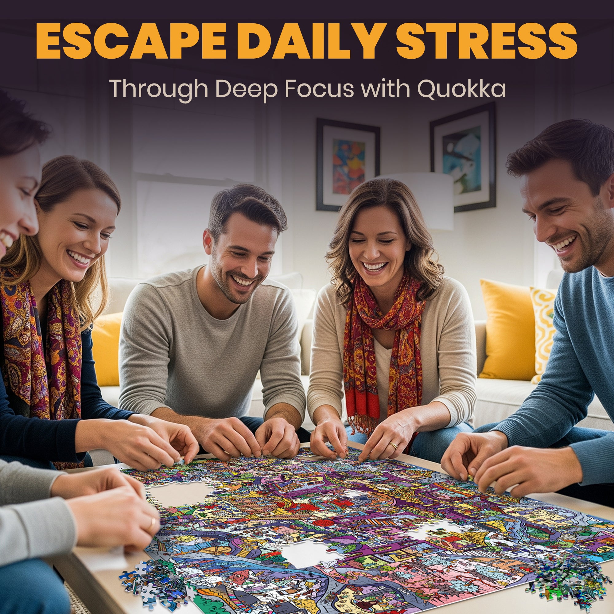 1000 Pcs Puzzle for Adults with Hidden Tasks | Rocktail Kingdom