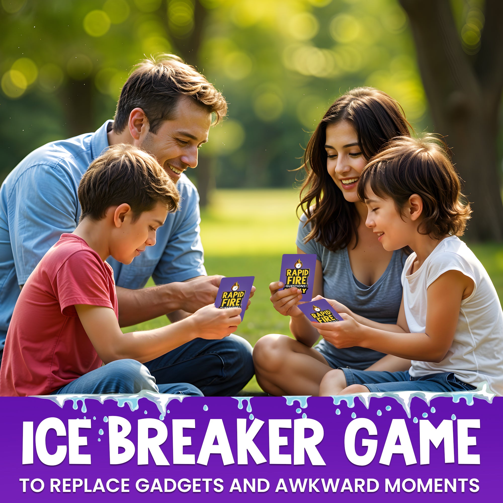 Rapid Fire Family Conversation Cards Game I 95 Cards