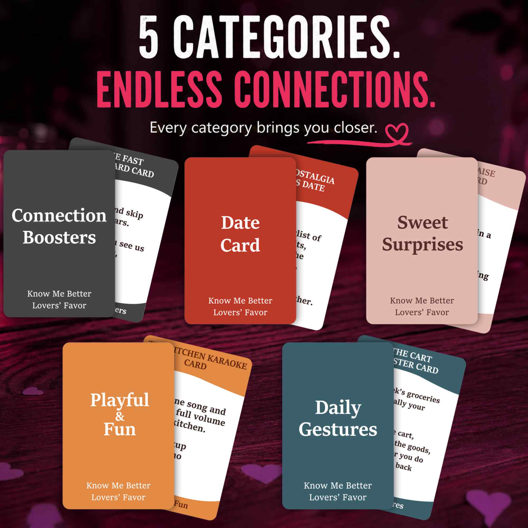 Lovers’ Favors Couples Card Game – Playful Dares & Challenges