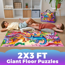 Load image into Gallery viewer, QUOKKA 2x3 Floor Giant Puzzles Dinos
