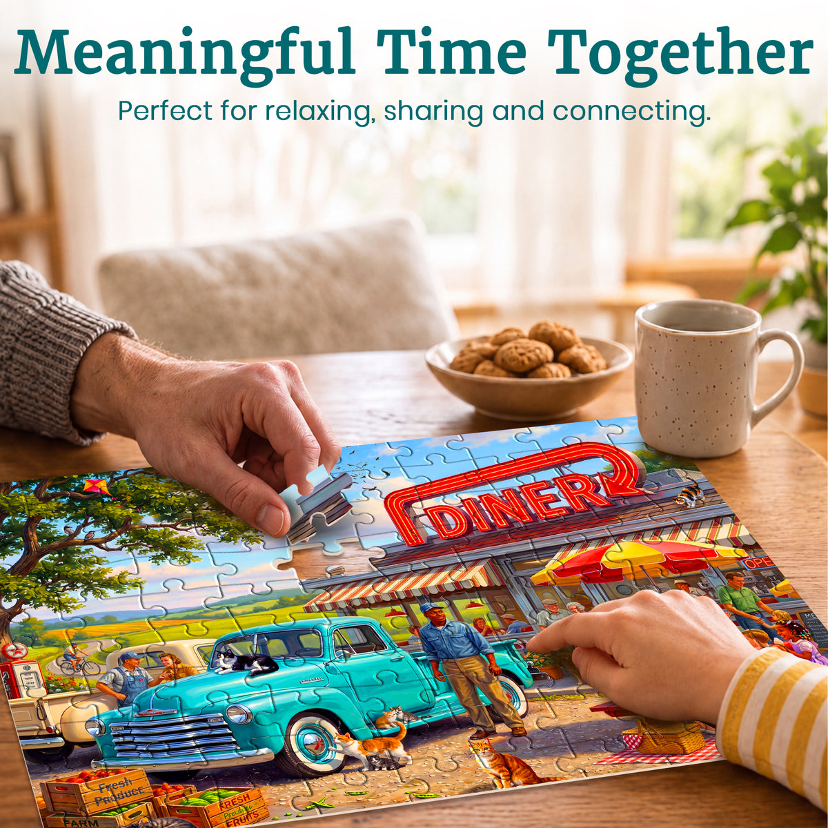 100 Pcs Search & Find Dementia Puzzles for Elderly - Rural America