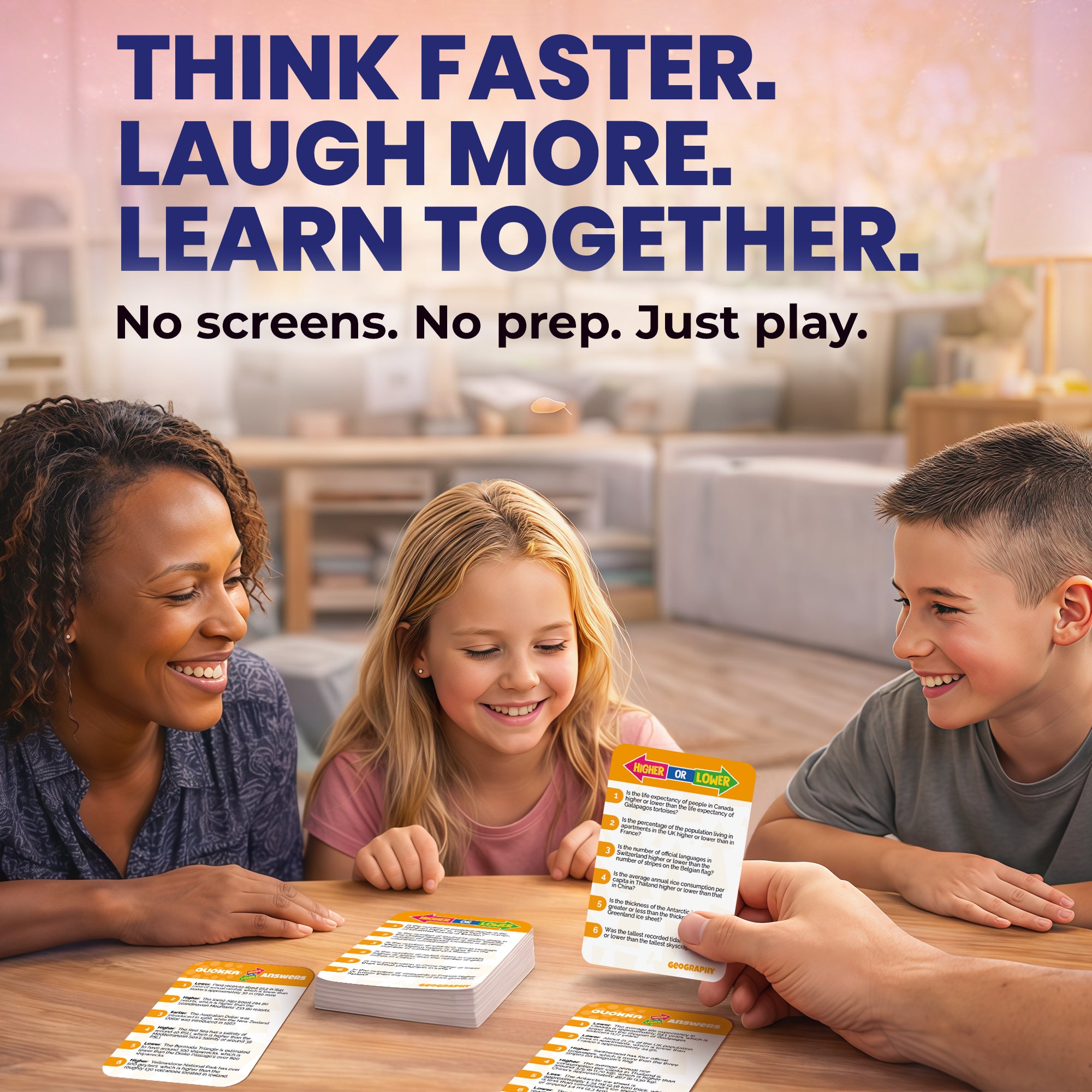 Higher or Lower Geography Family Board Game