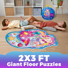 Load image into Gallery viewer, QUOKKA 2x3 FT Shaped Floor Puzzles Mermaid
