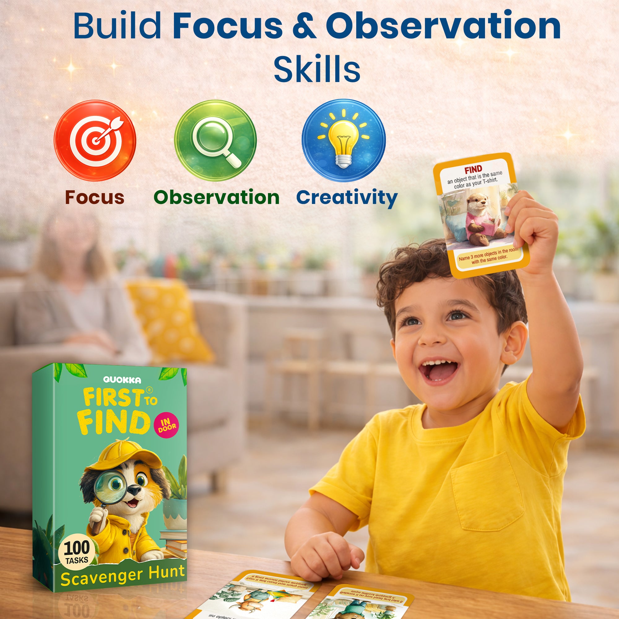 Scavenger Hunt Game for Kids Ages 4-8 - Indoor Adventure Games