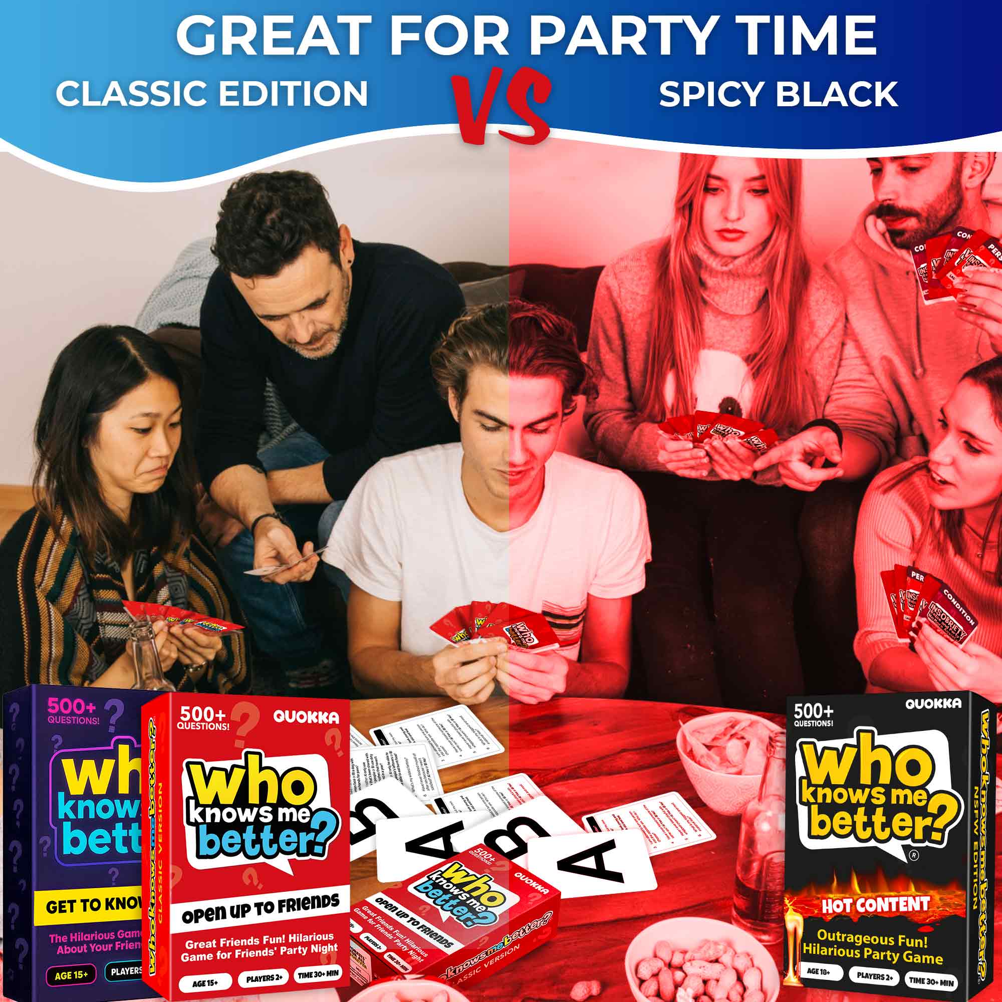 Trivia Game Who Knows Me Better Classic | Friends & Family