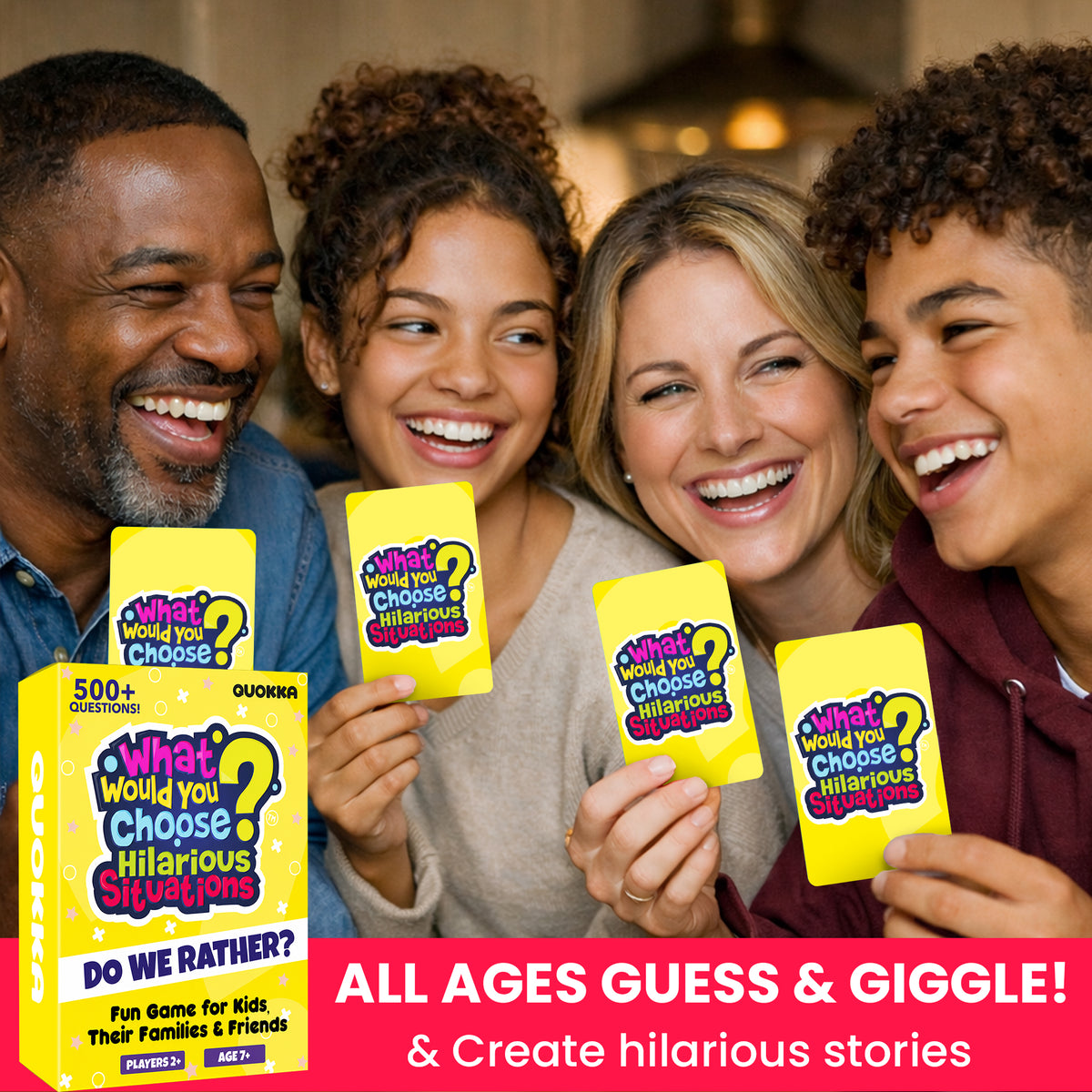 4 Set Card Game What Would You Choose?  for Kids & Family