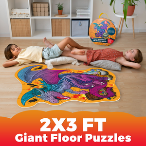 QUOKKA 2x3 FT Shaped Floor Puzzles  Drago