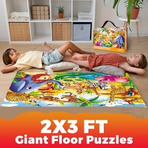 QUOKKA 2x3 FT Giant Floor Puzzles Africa