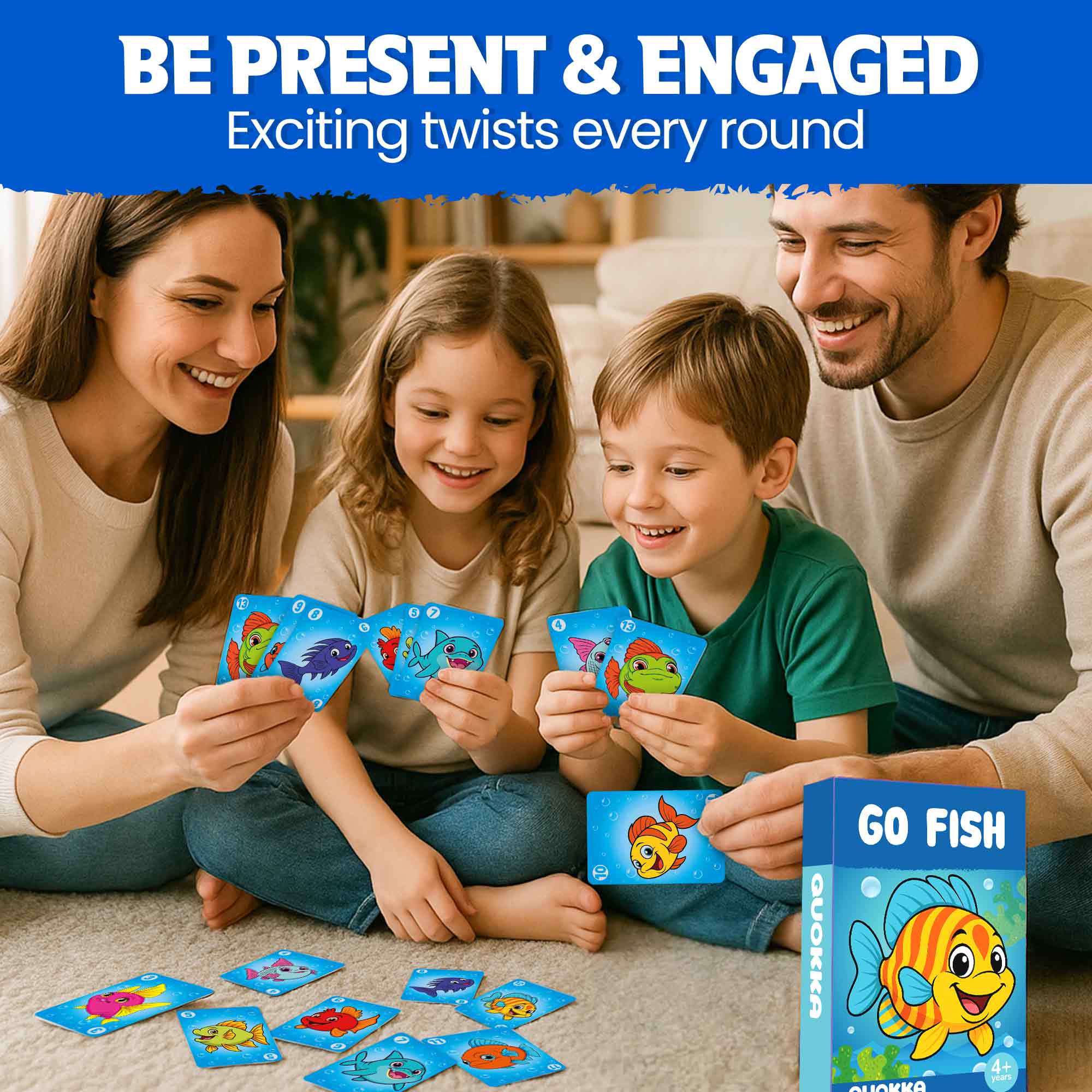 Go Fish Card Game for Kids Ages 4–8 Educational & Engaging Fun Game
