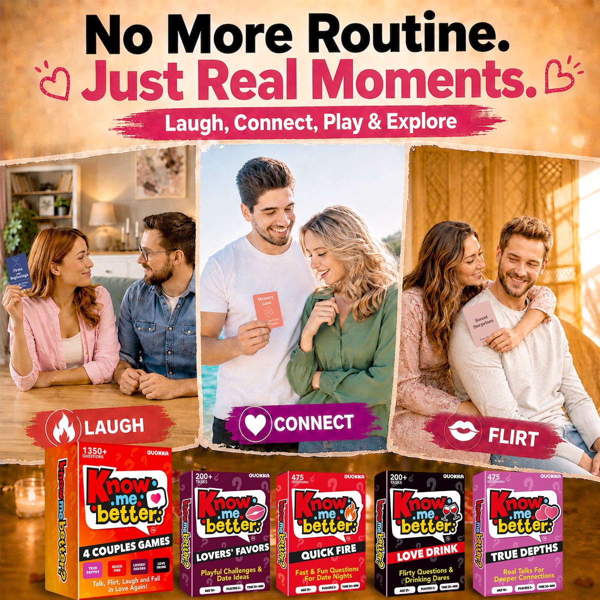 4 Set Card Game for Couples - Know Me Better