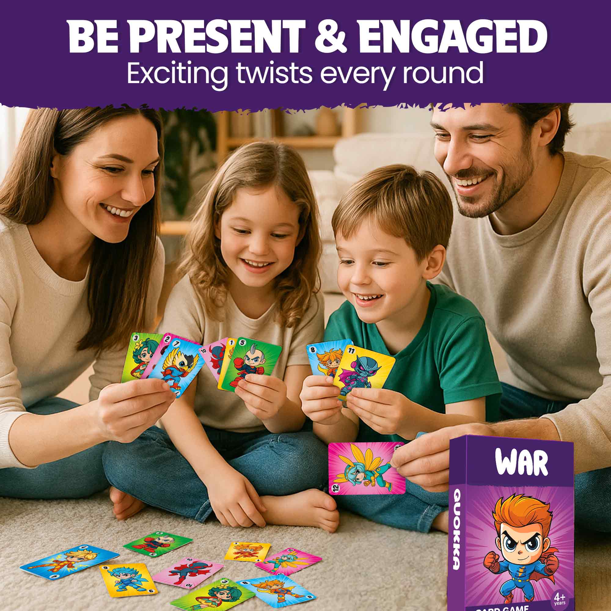 Card Games War for Kids Ages 4–8 - Educational & Engaging Fun Game