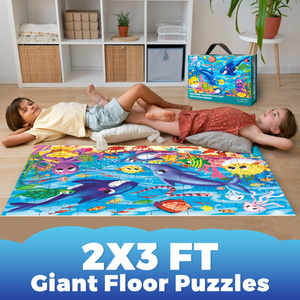 QUOKKA 2x3 FT Giant Floor Puzzles Ocean
