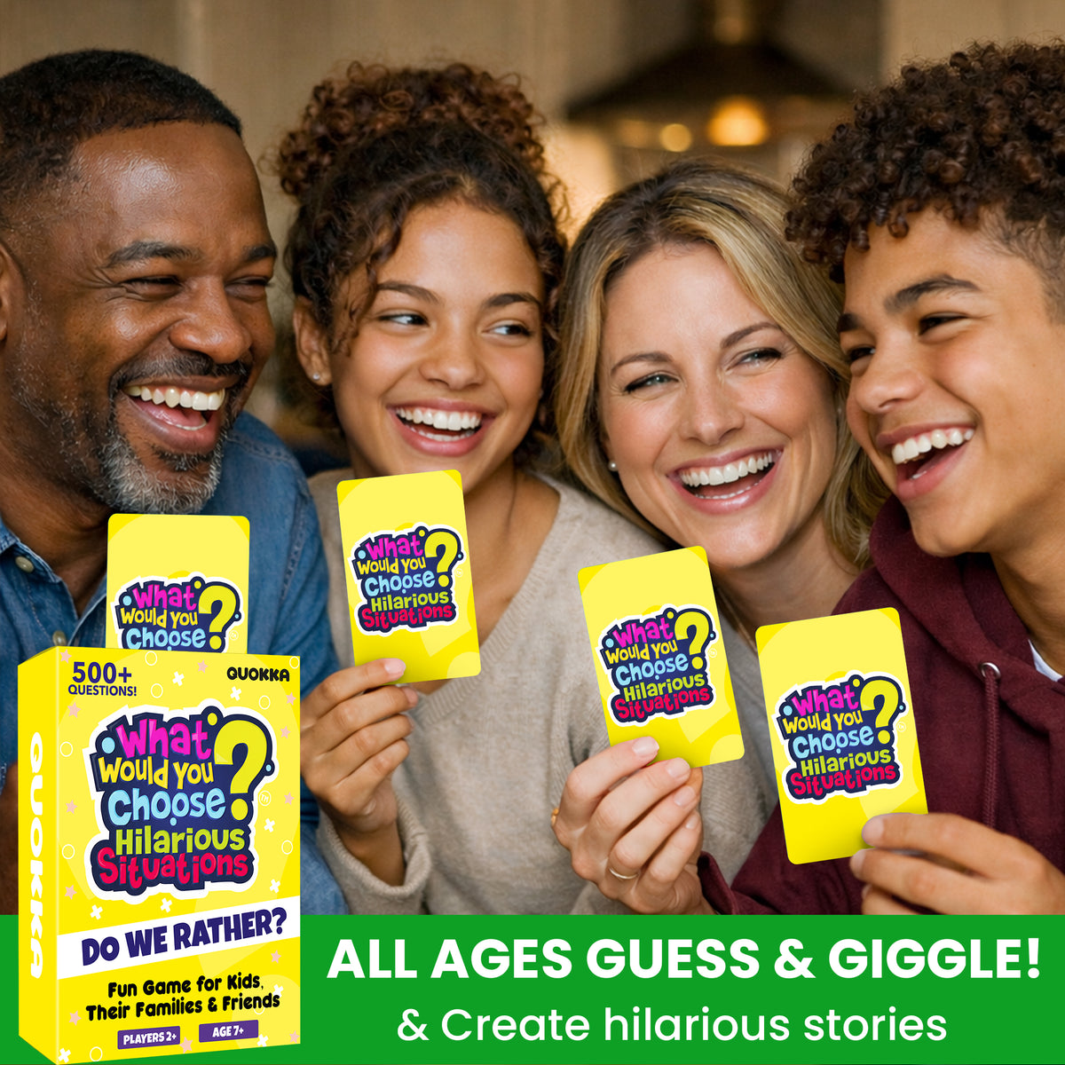 Card Game What Would You Choose? Hilarious Situations for Family