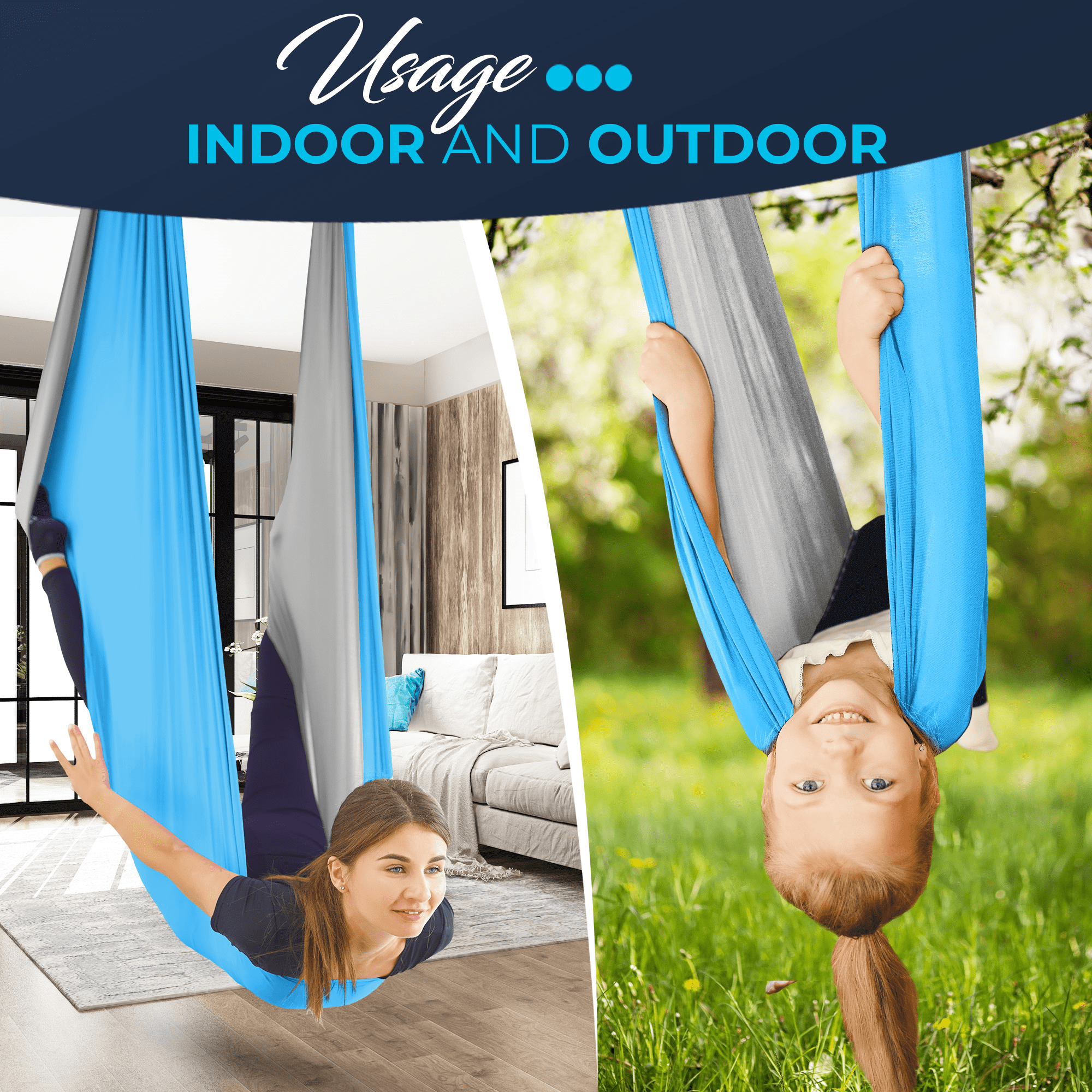 QUOKKA Sensory Swing for Kids Indoor | Therapy Hammock for Toddlers