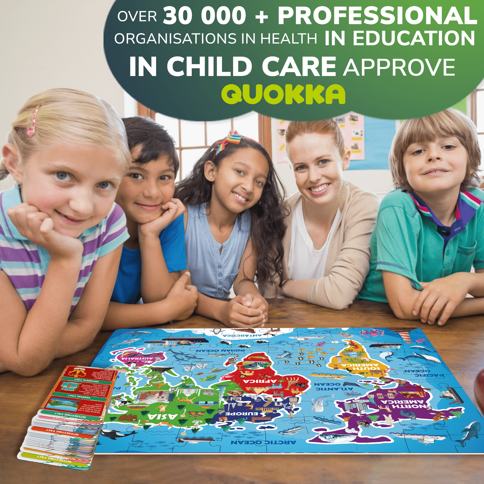 QUOKKA Puzzles For Kids Learn World