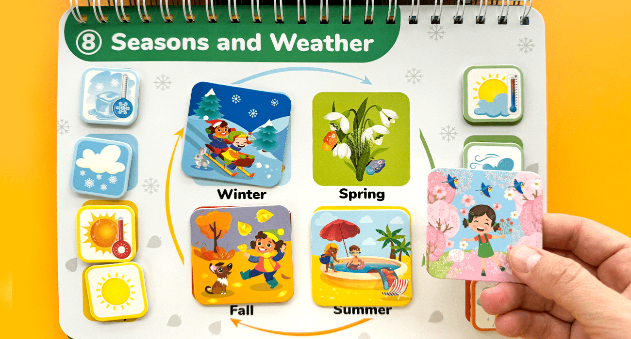 Activity Book with Touch Fastener for Learning