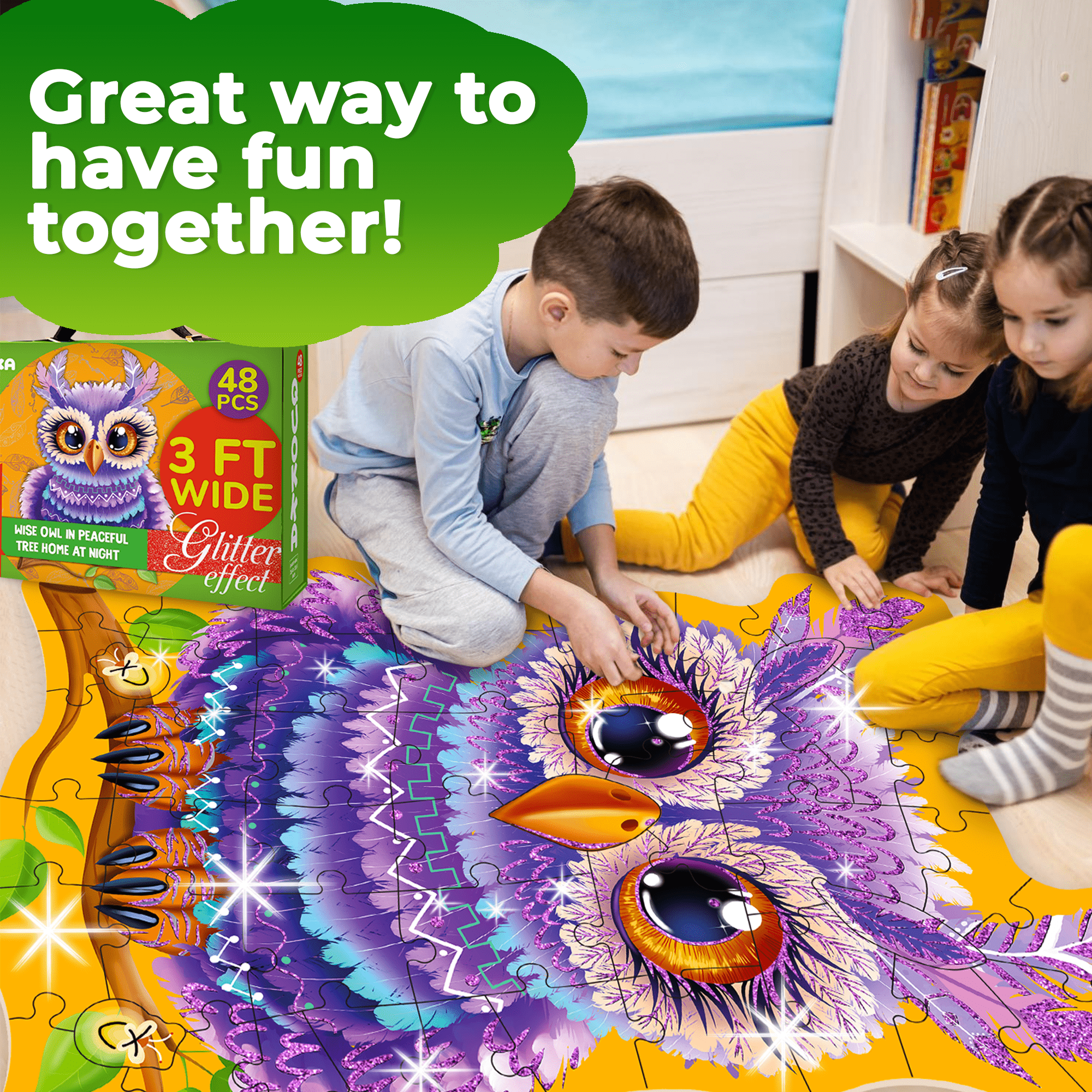 Glitter Puzzles for Kids