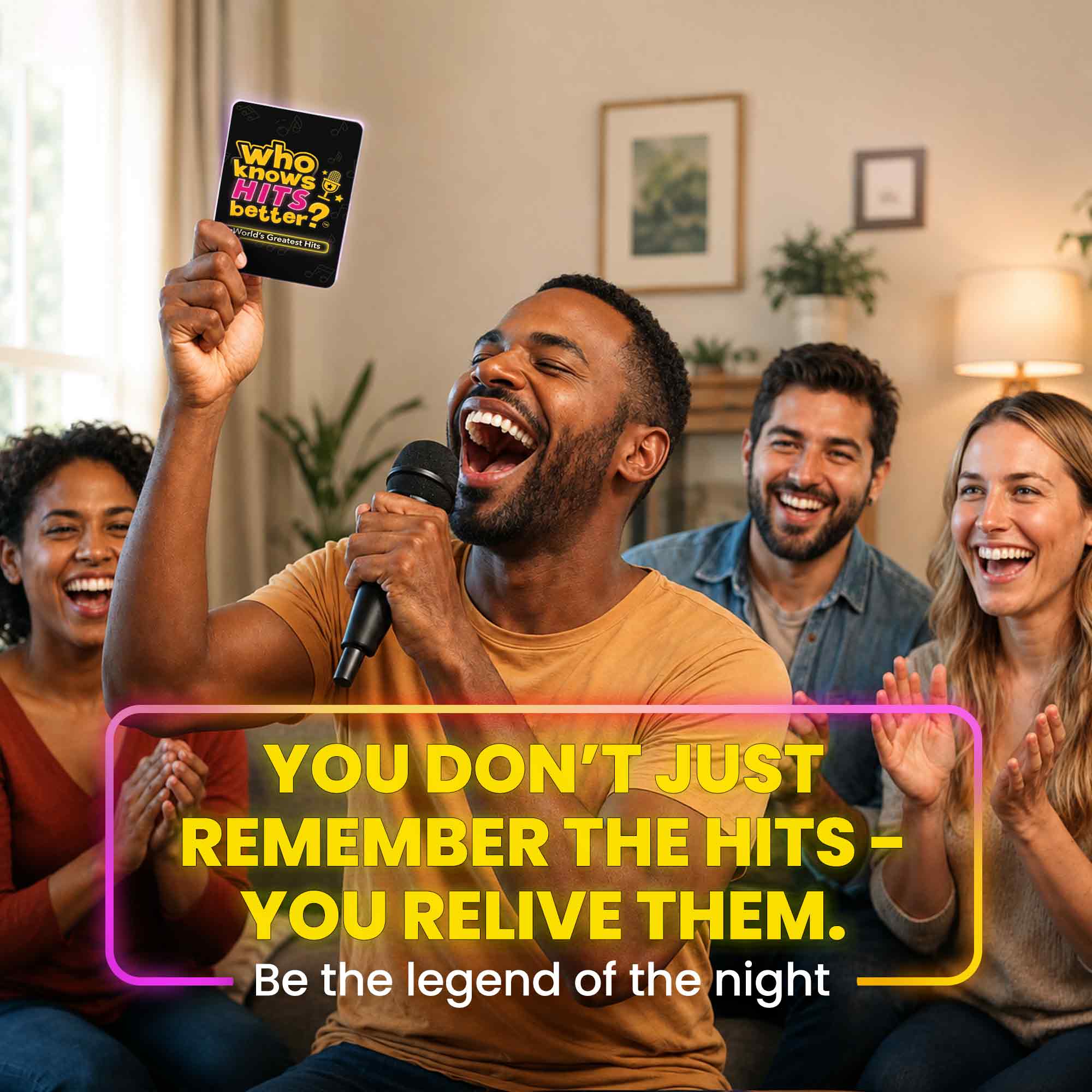 Card Game Who Knows Hits Better? 500+ Questions Music Games