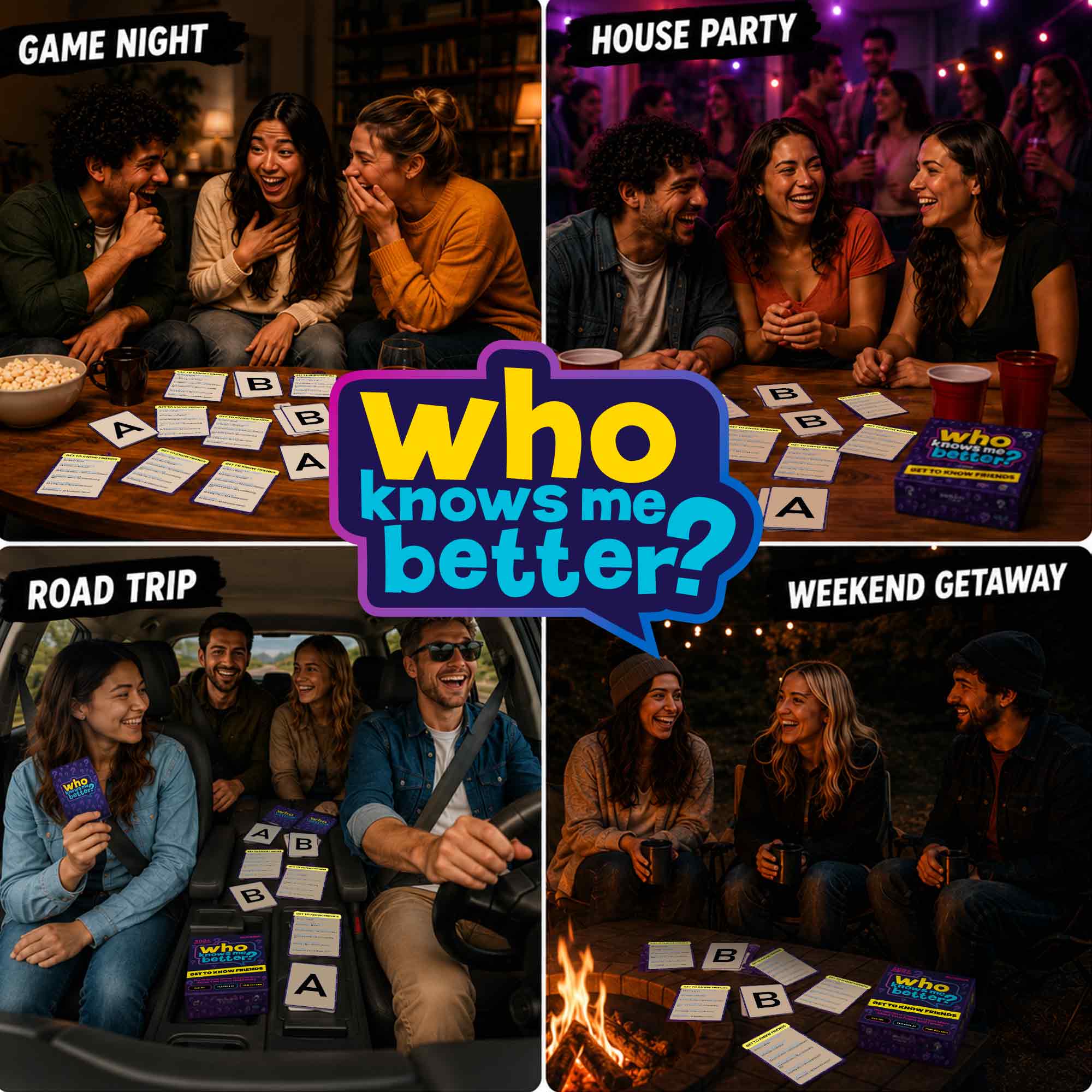 Trivia Game Who Knows Me Better Classic | Friends & Family