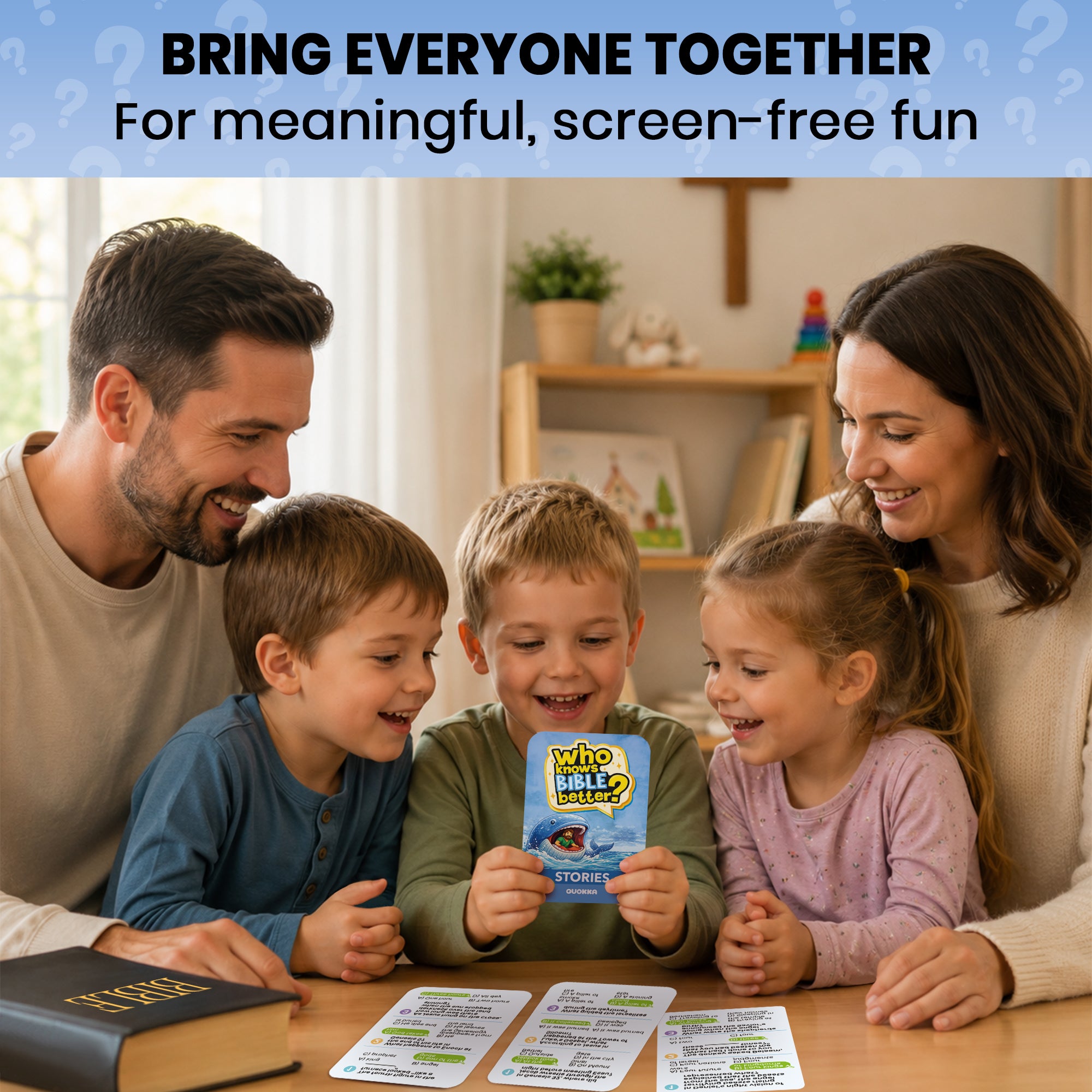 Trivia Card Game - Who Knows Bible Better? Bible Stories