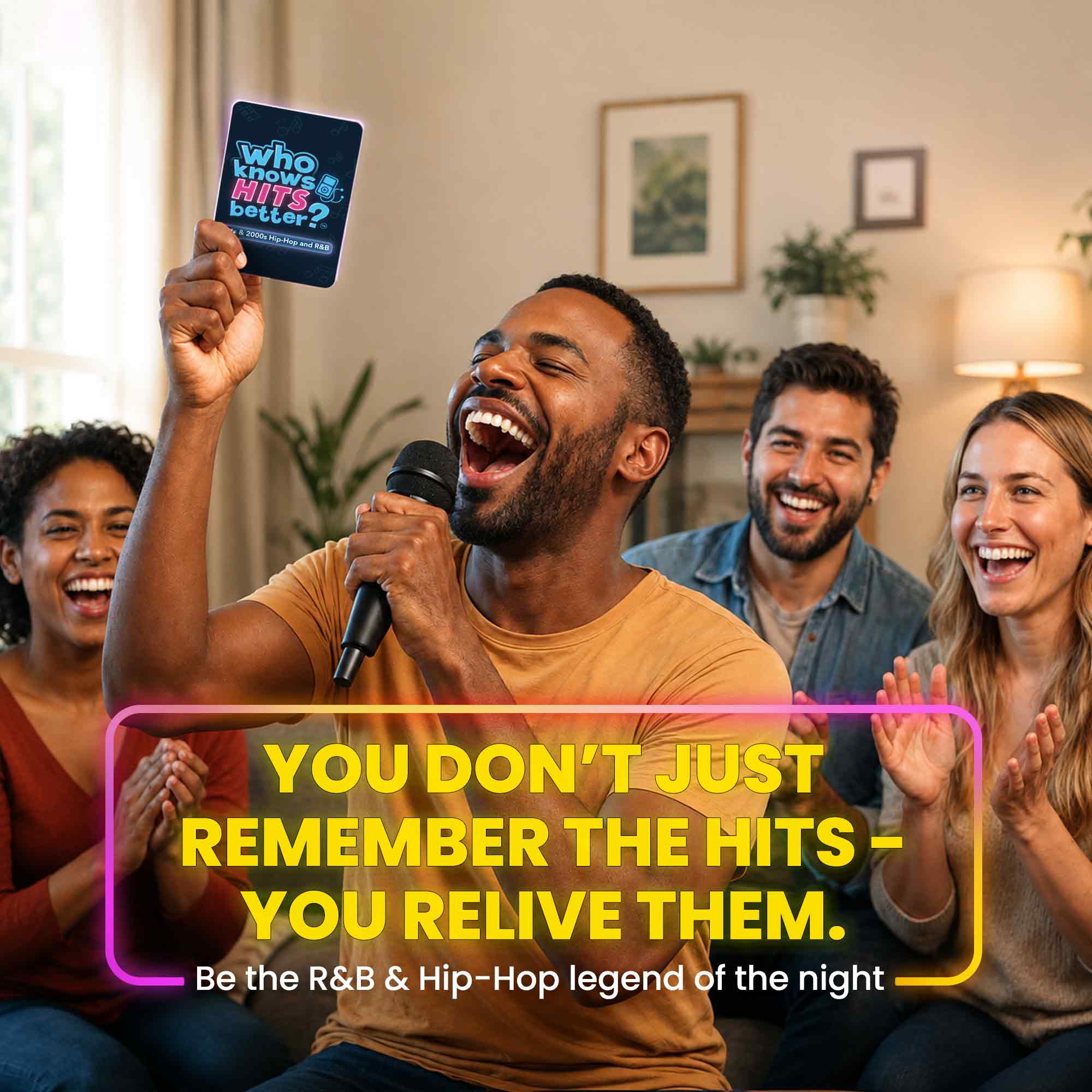 Trivia Card Game - Who Knows Hits Better? 90s & 2000s Hip-Hop & R&B