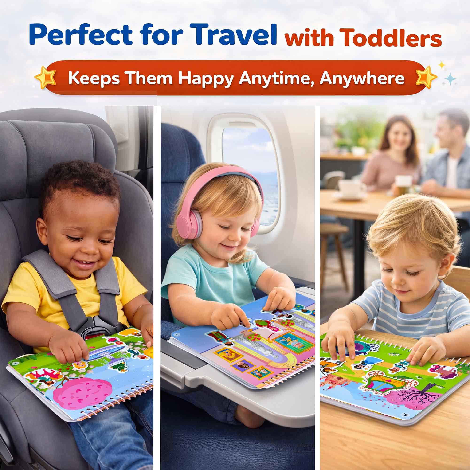 Jelly Sticker Books for Toddlers - Fairy Tale Themes