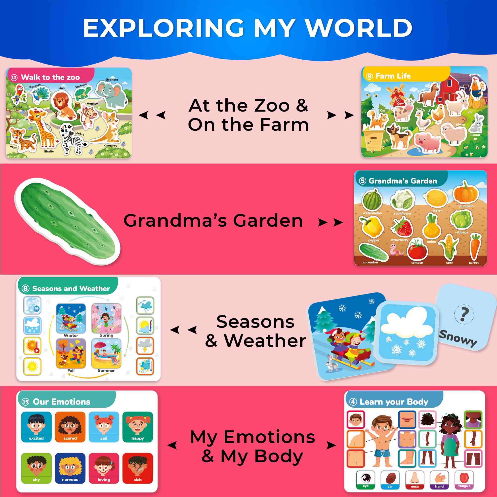 Montessori Busy Book for Toddlers |  Activity Book with Interactive Pages