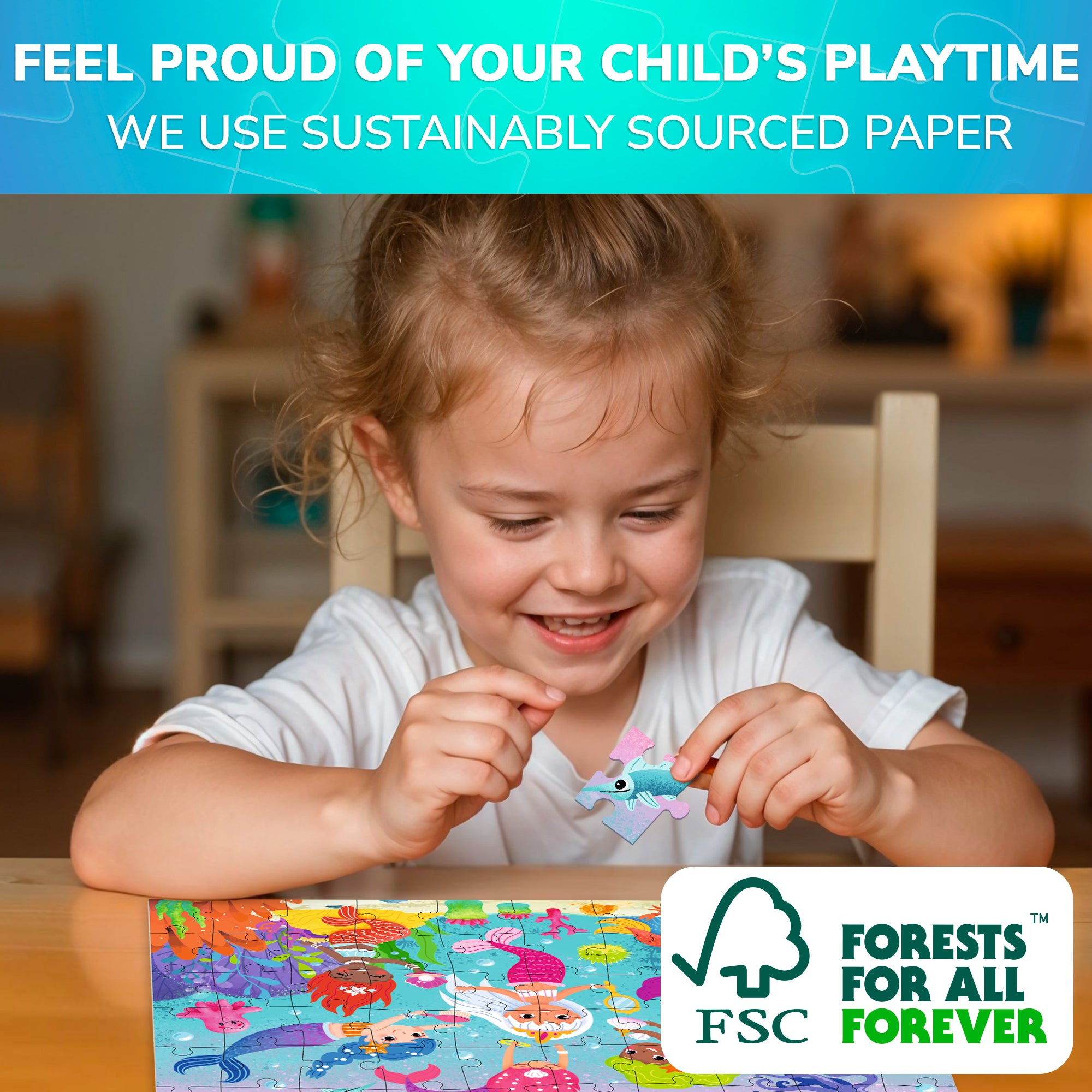 FSC Certified Educational Learning Game for Boys and Girls