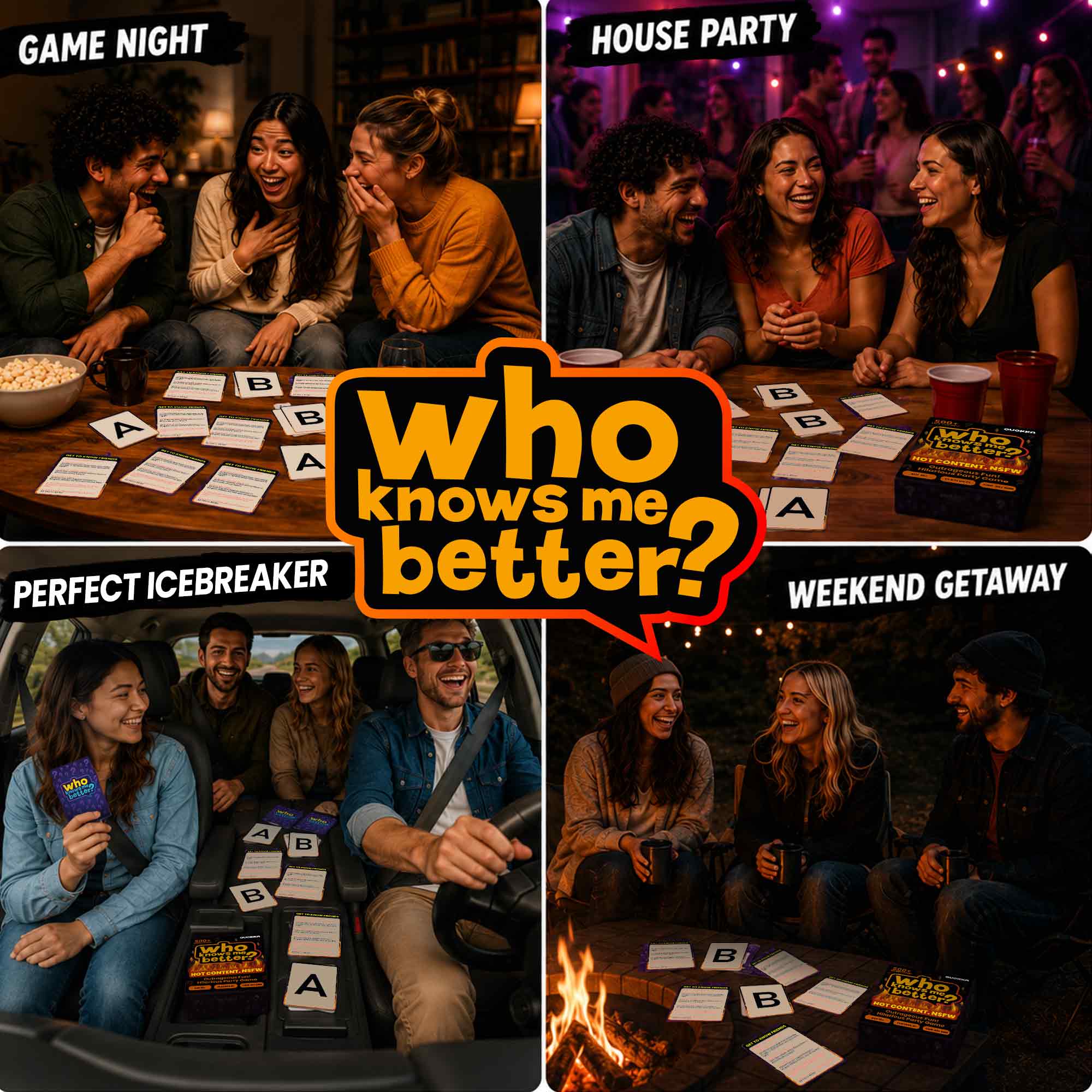Party Card Game  for Adults - Who Knows Me Better NSFW