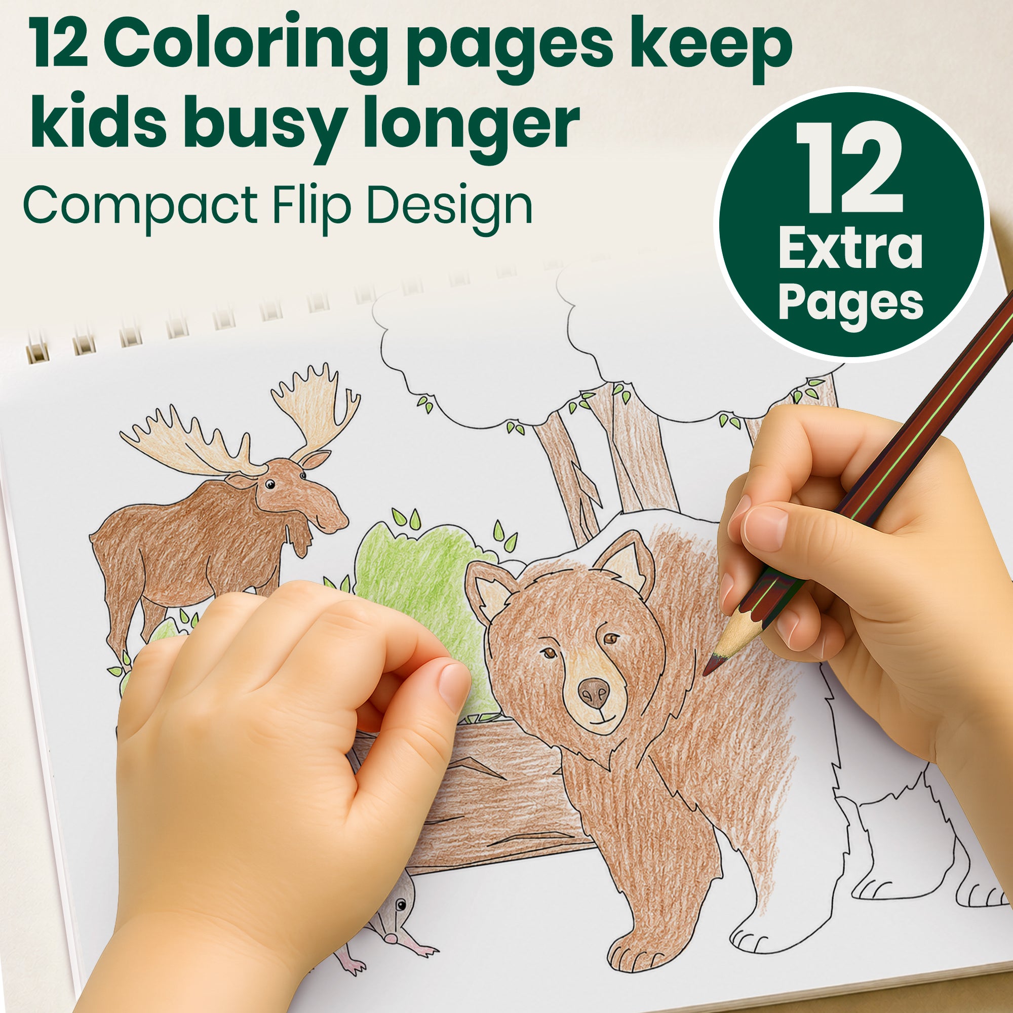 Sticker Book for Kids Farm & Forest - Draw & Stick Creative Workbook